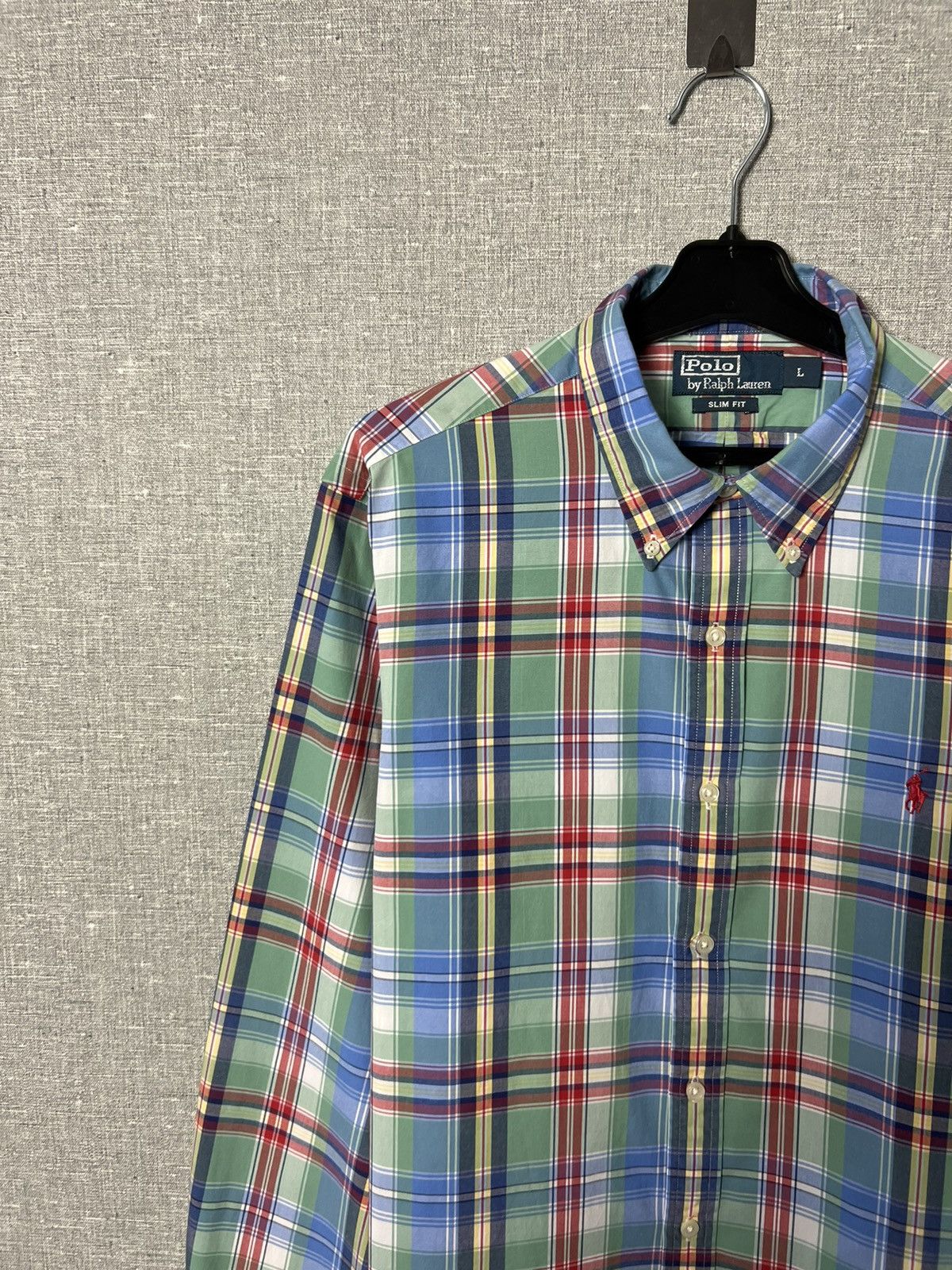 Polo Ralph Lauren Vintage Polo Ralph Lauren Plaid Button Long Sleeves Shirt Size US L / EU 52-54 / 3 - 5 Thumbnail