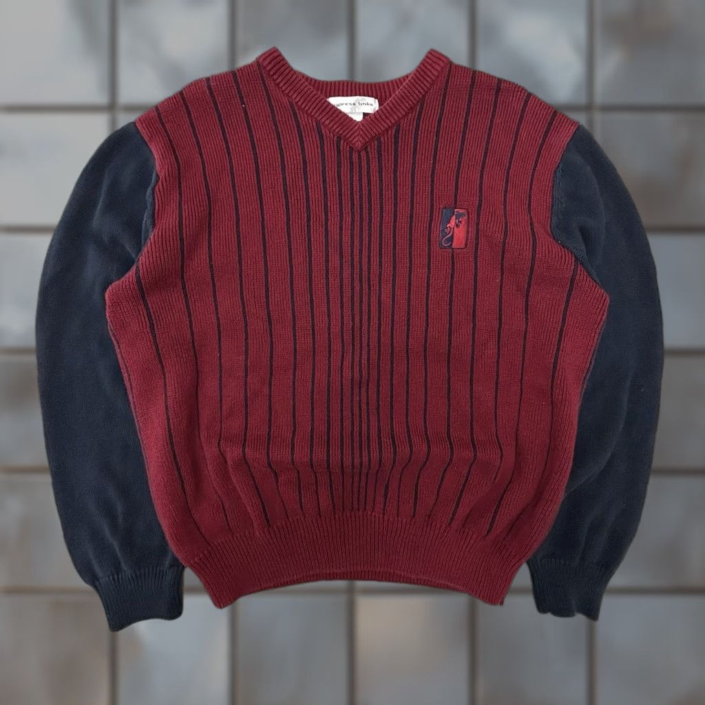 Gramicci VINTAGE Cypress Links Golf Sweater Adult Large Crew Neck Red Cotton Geck(o) Arc’teryx Gramicci Gorp Shirt? Size US L / EU 52-54 / 3 - 1 Thumbnail