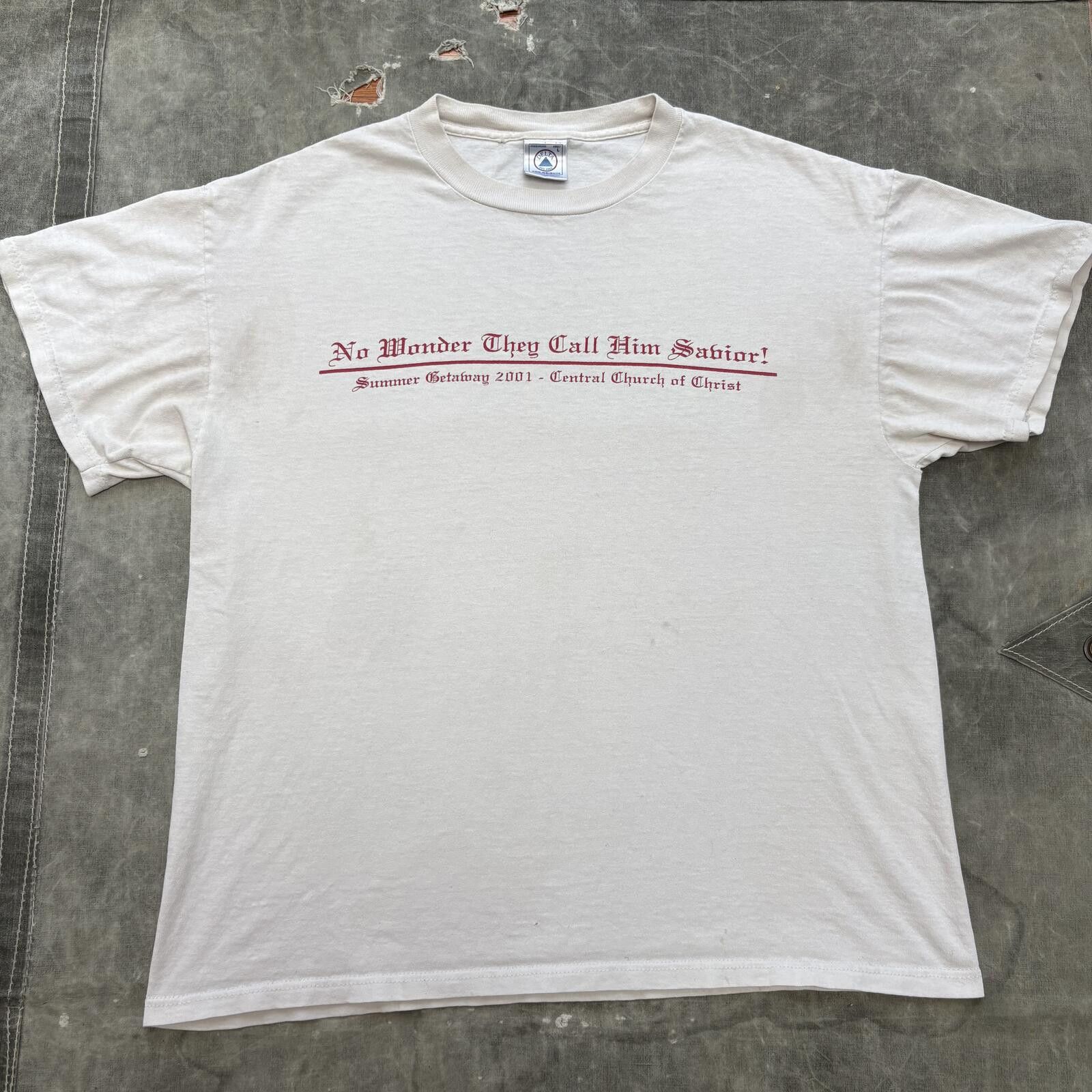 Delta Vintage Y2K Jesus Savior Bloody Cross Grunge Religious Shirt Size US L / EU 52-54 / 3 - 6 Thumbnail