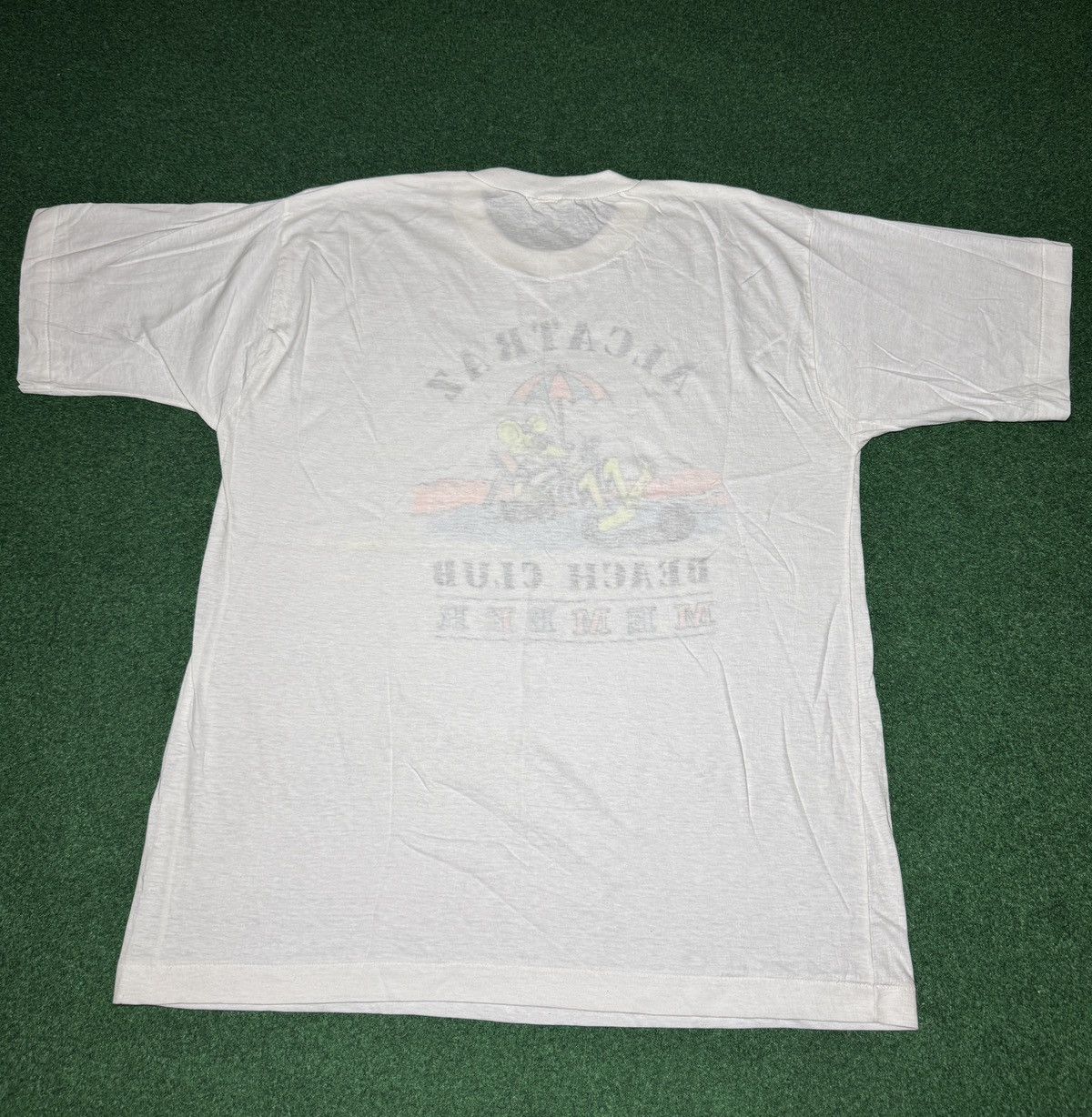 Vintage Vintage 90s Alcatraz Prison Beach Club Member Rat T Shirt Size US XL / EU 56 / 4 - 4 Thumbnail