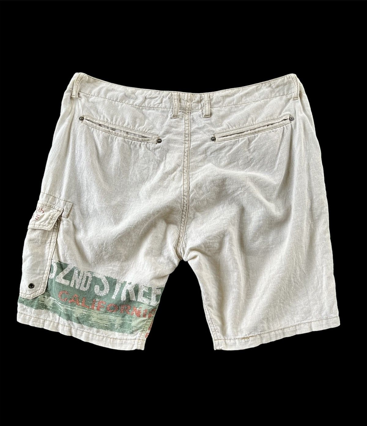 Avirex × Vintage 🔥Avirex California side Cargo Pocket Short Pants Size US 33 - 2 Thumbnail