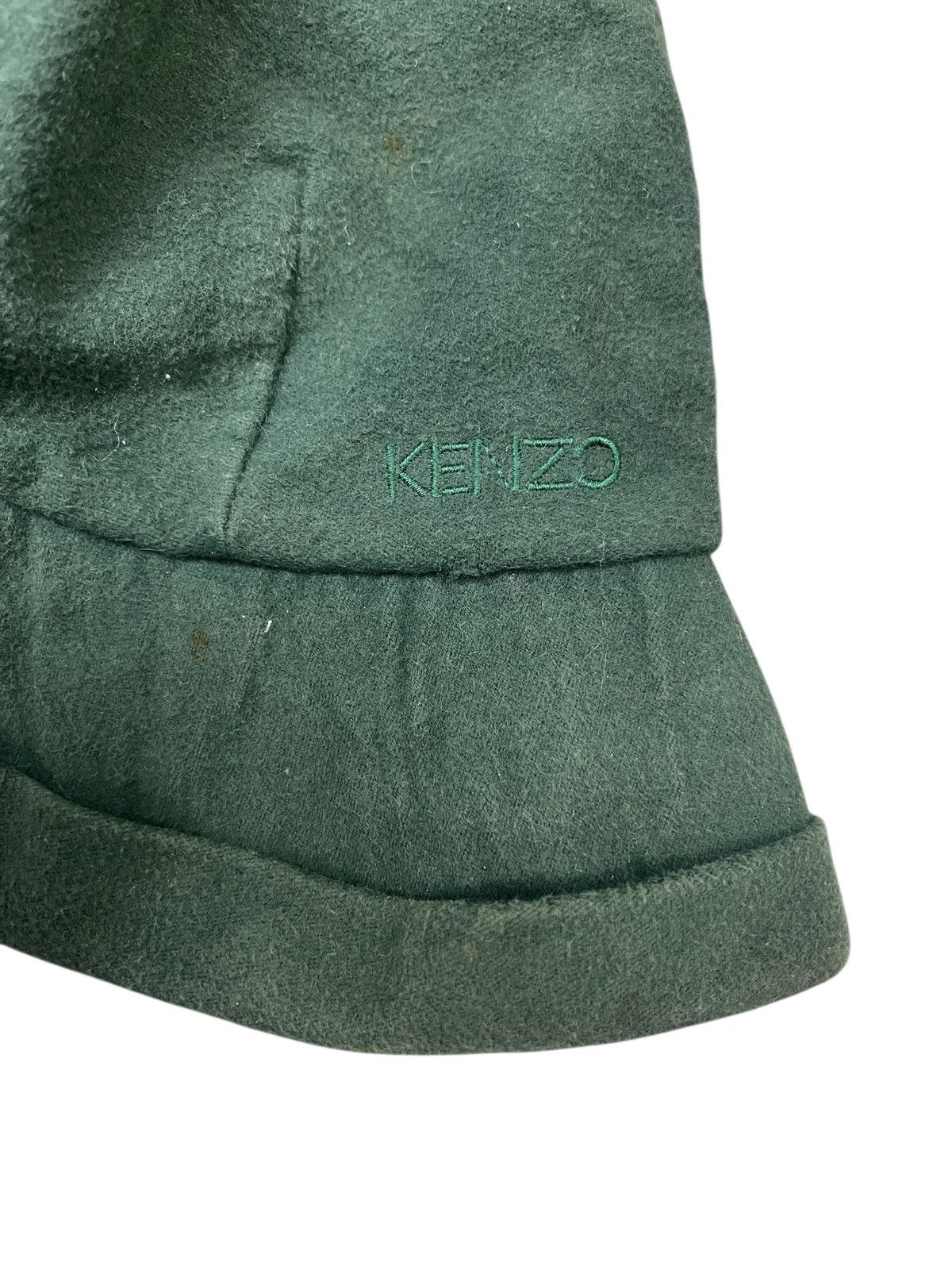 Kenzo Vintage Kenzo Bucket Hat Green Army Streetwear Size ONE SIZE - 7 Thumbnail