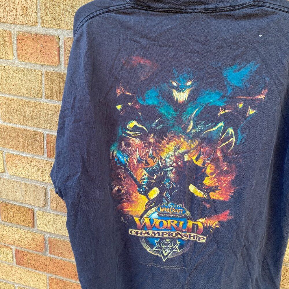 Vintage RARE World of Warcraft Championships Competitor T Shirt XL Size US L / EU 52-54 / 3 - 8 Thumbnail