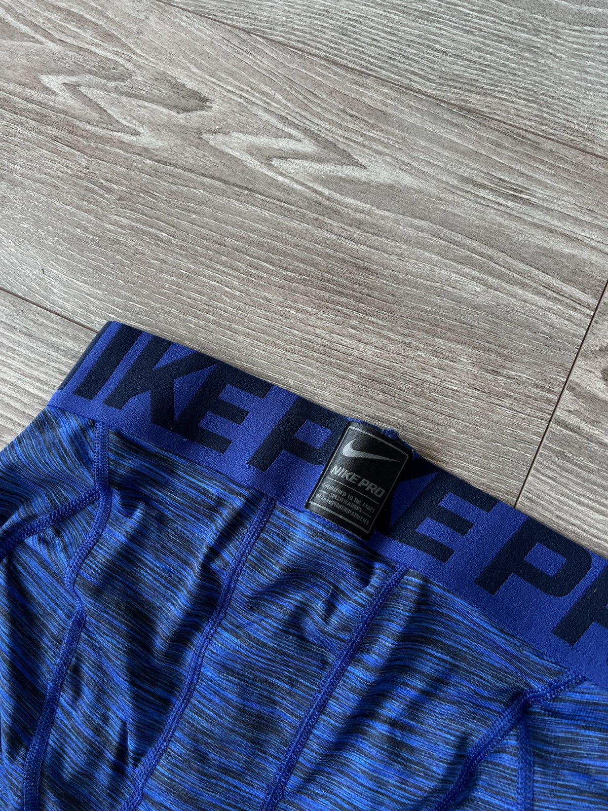 Nike Nike Pro Combat Compression 3/4 Big Logo Gym/Fight Leggins Size US 32 / EU 48 - 14 Thumbnail