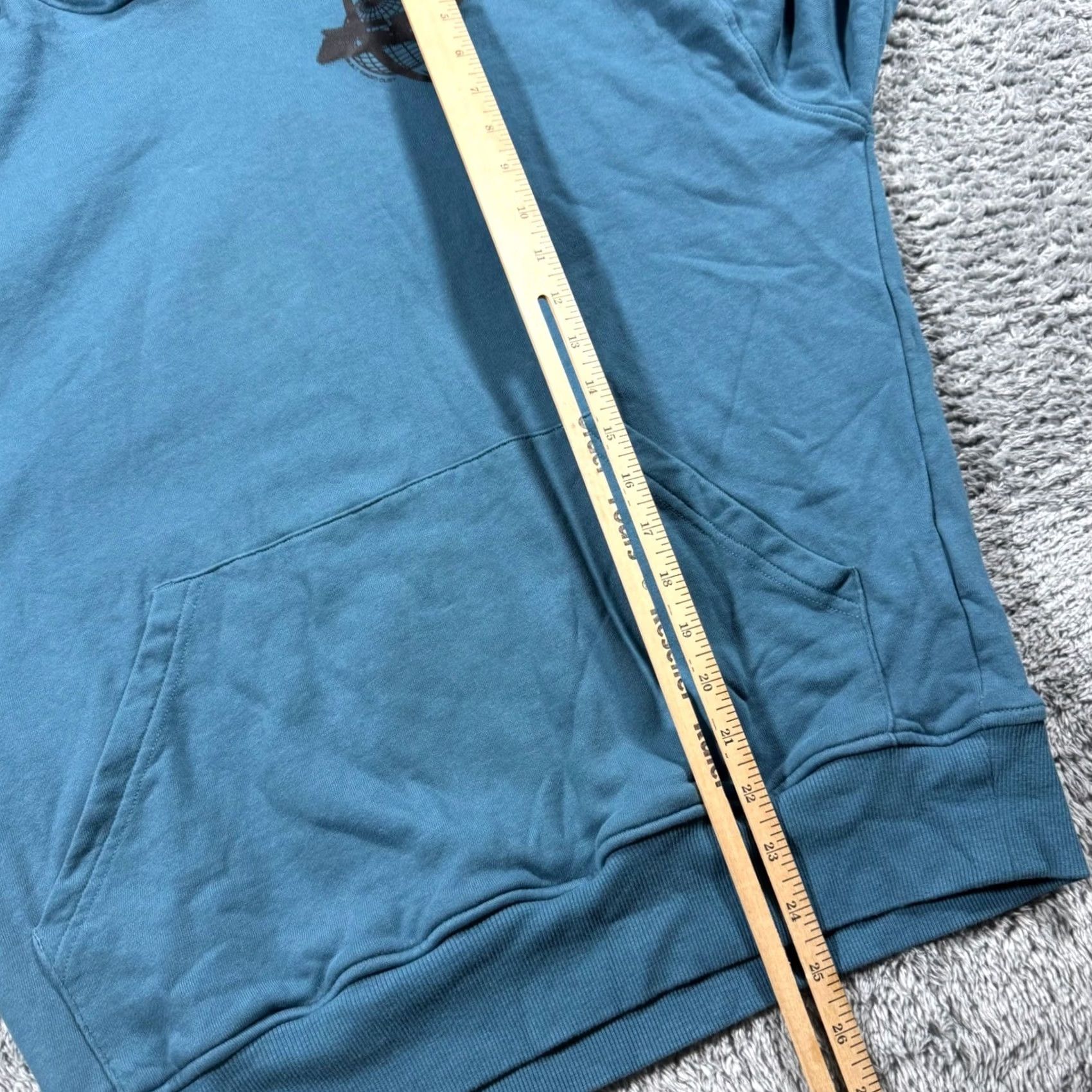 Gymshark Gymshark Hoodie Teal Blue Oversized XS Self Improvement Lifting Graphic Size US XS / EU 42 / 0 - 8 Thumbnail