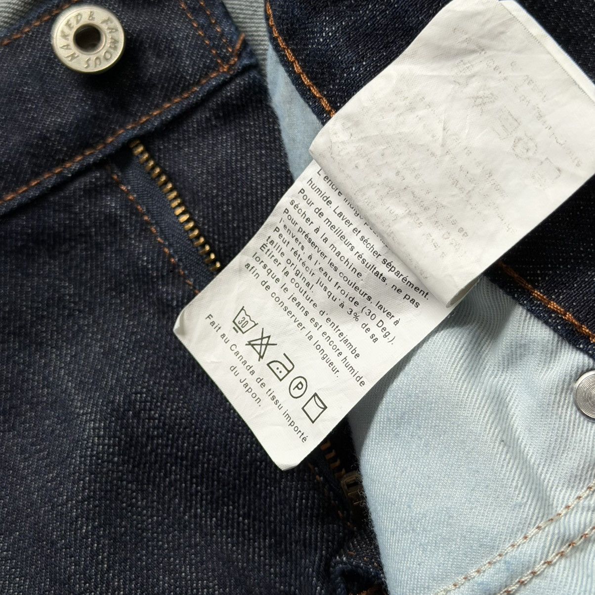 Naked & Famous Naked & Famous The Skinny Indigo Power Stretch Size 31 Size US 31 - 14 Thumbnail