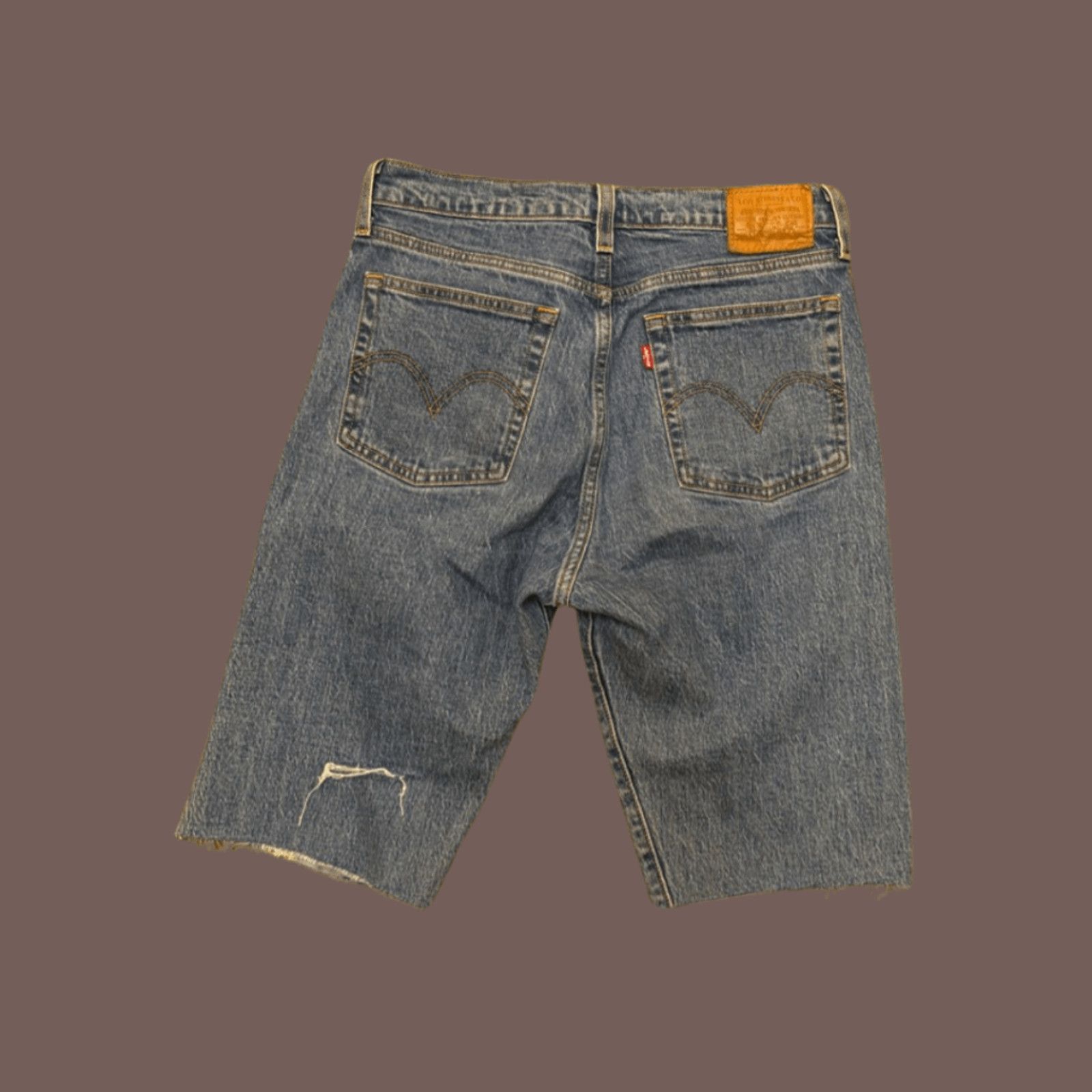 Levi's VTG Levi’s Shorts | Wedgie Fit Raw Hem | Custom Crop Denim Size 28" / US 6 / IT 42 - 3 Thumbnail