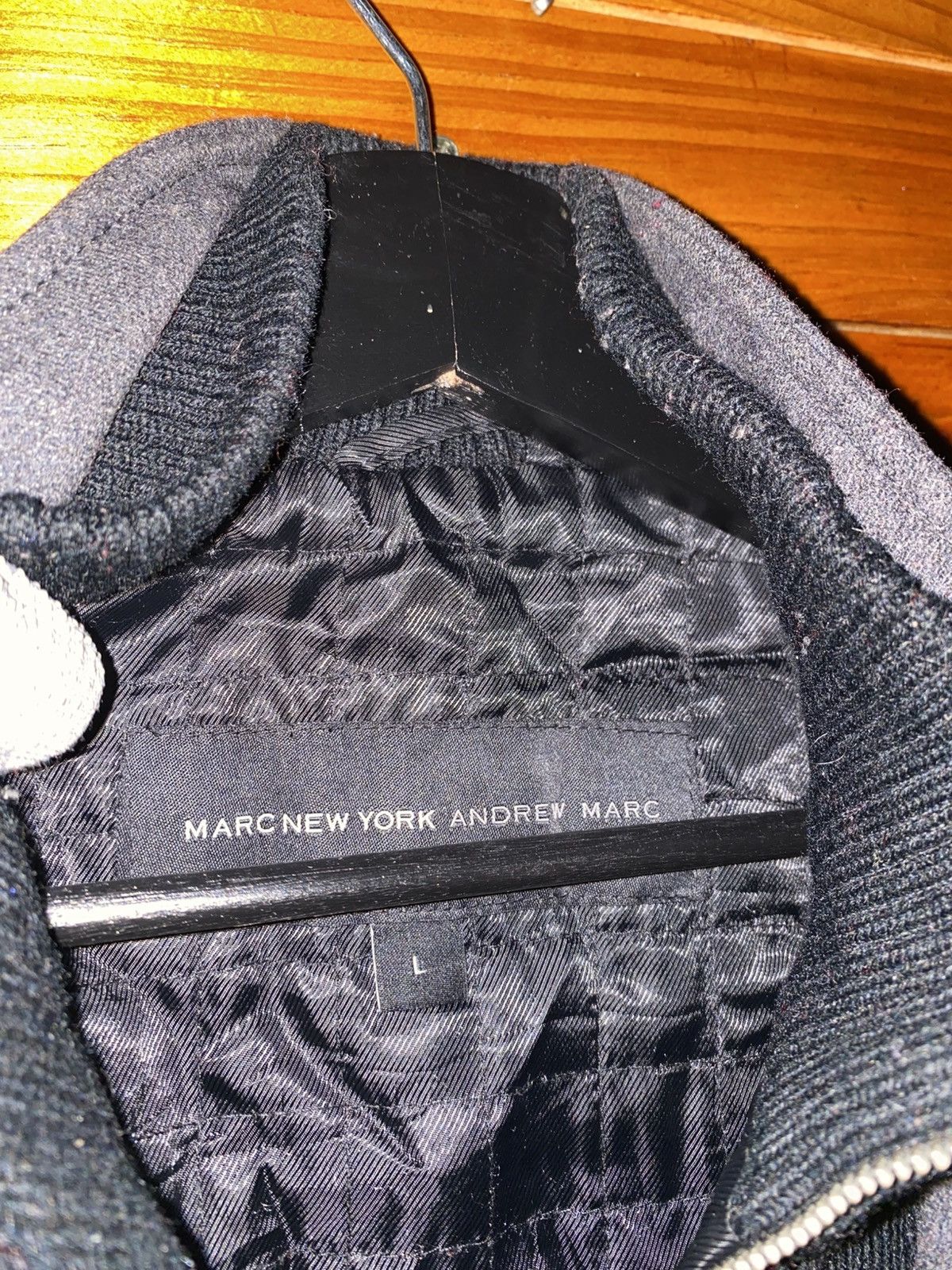 Andrew Marc Marc New York by Andrew Marc Charcoal Wool-Blend Overcoat Size US L / EU 52-54 / 3 - 7 Thumbnail
