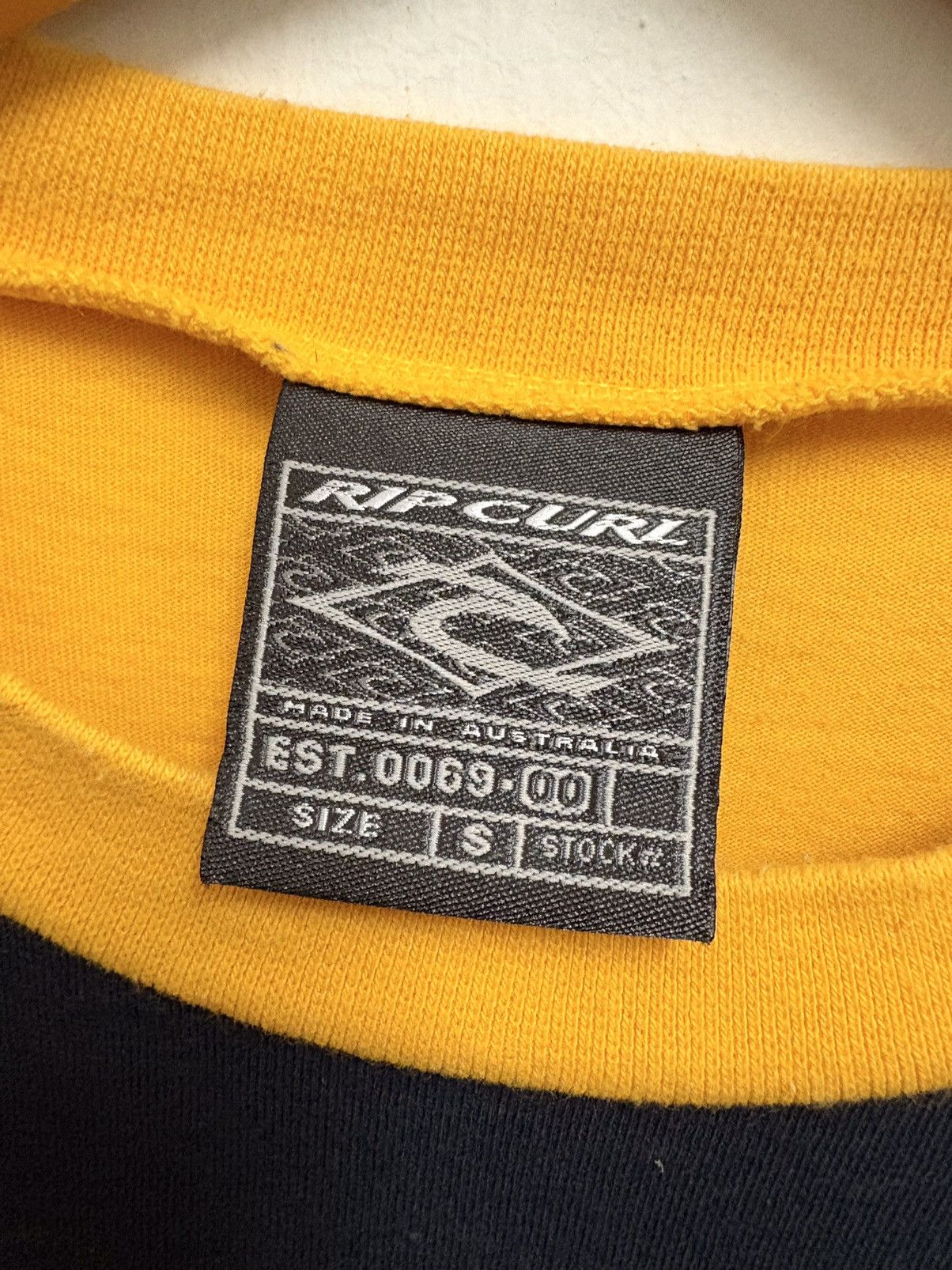 Quiksilver × Rip Curl × Vintage Vintage 90's RipCurl Surfing 2 Tones L/S T-Shirt Size US M / EU 48-50 / 2 - 11 Thumbnail
