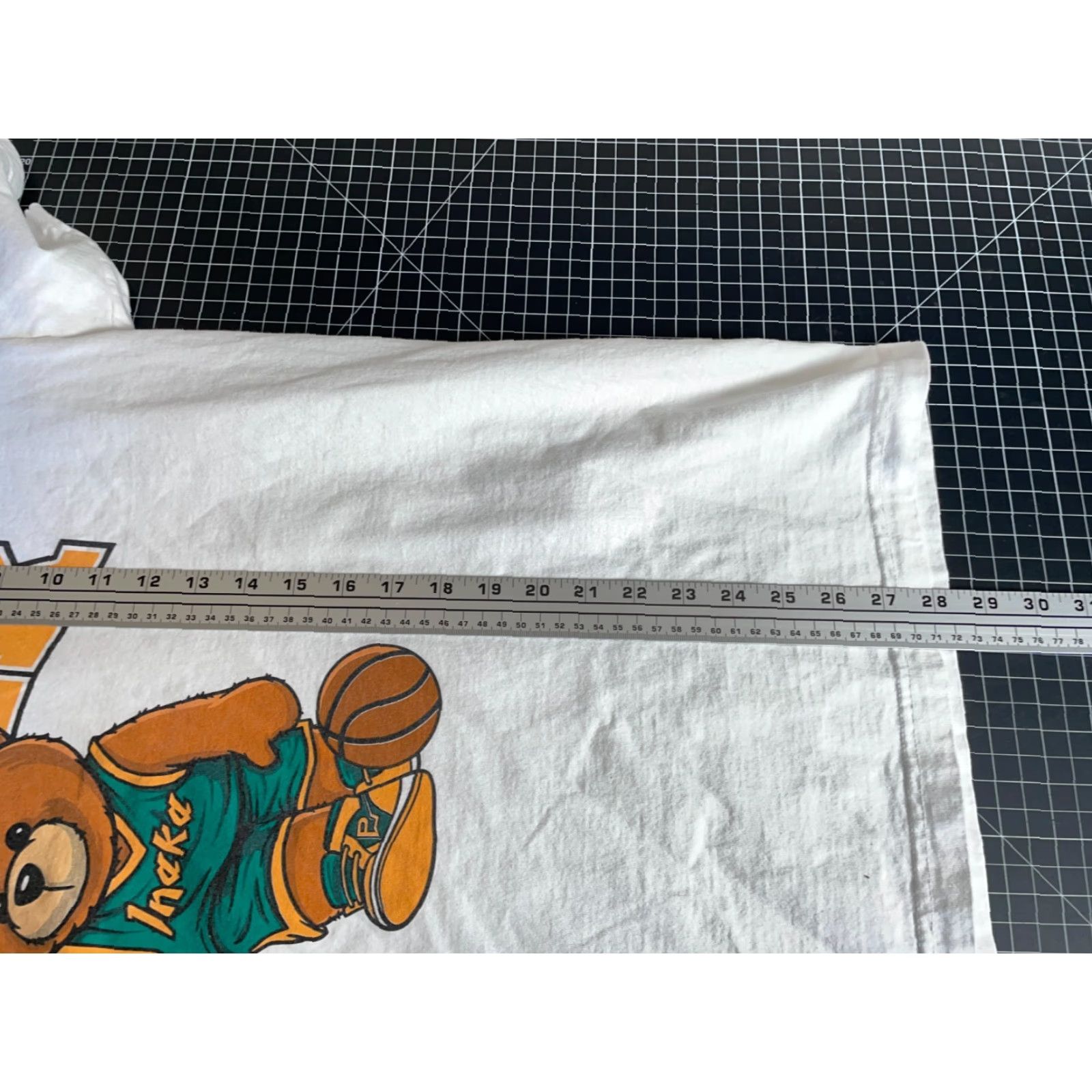 Vintage Inaka Power T-Shirt Adult Large White Bear Graphic Print Jersey 100% Cotton Crew Neck Short Sleeve Logo Retro Mens Size US L / EU 52-54 / 3 - 6 Thumbnail