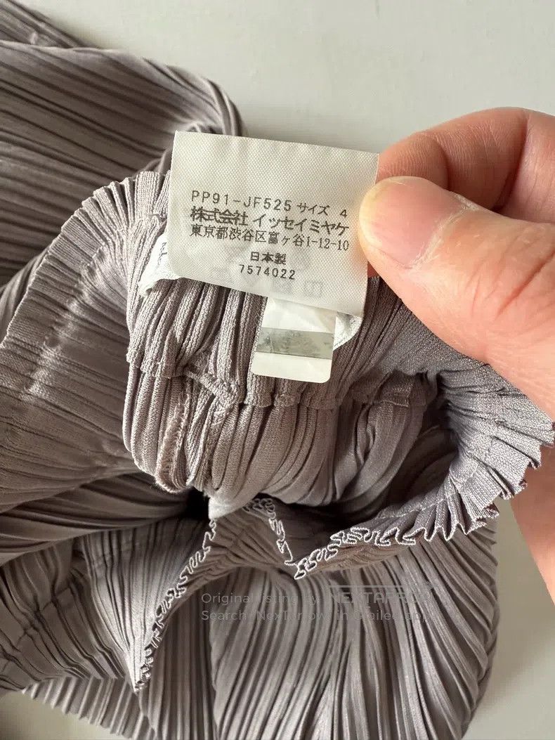 Issey Miyake Issey Miyake Gray Pleated Wide-leg Pants Size 26" / US 2 / IT 38 - 5 Thumbnail