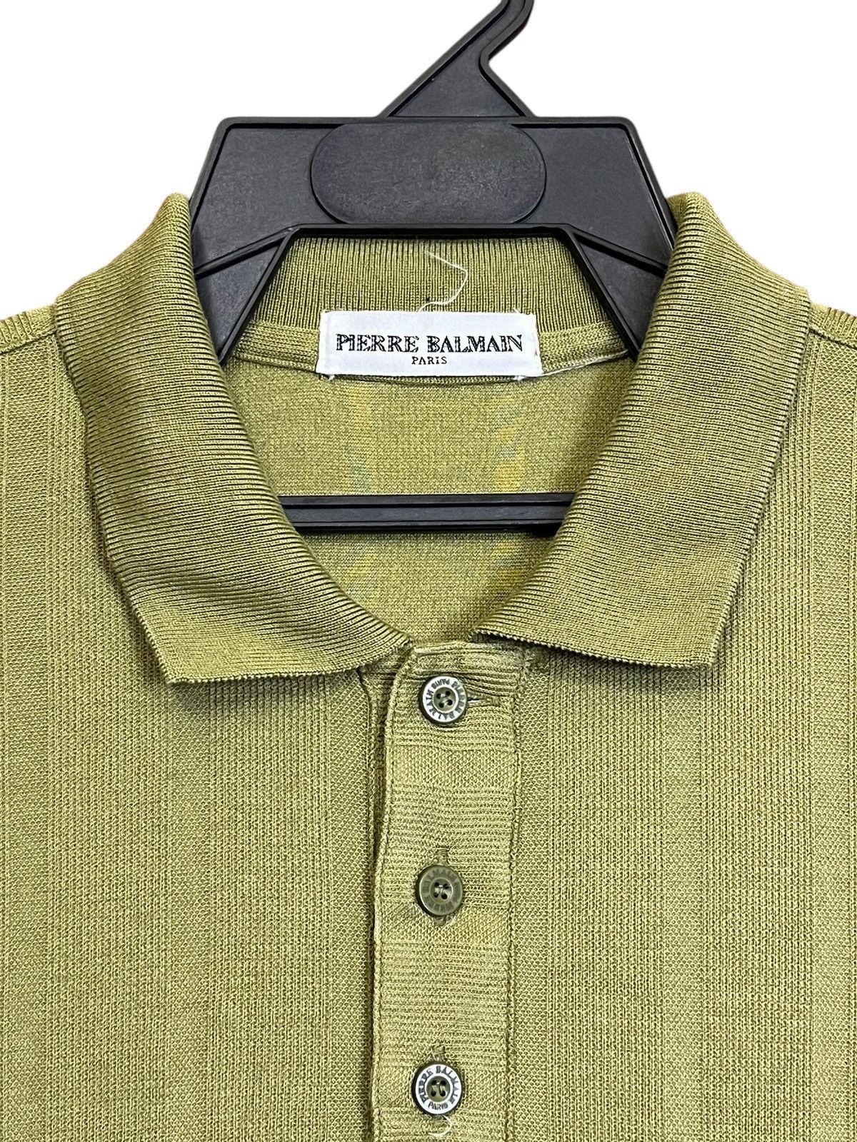 Balmain GRAIL🔥VINTAGE PIERRE BALMAIN POCKET POLO SHIRT Size US M / EU 48-50 / 2 - 3 Thumbnail