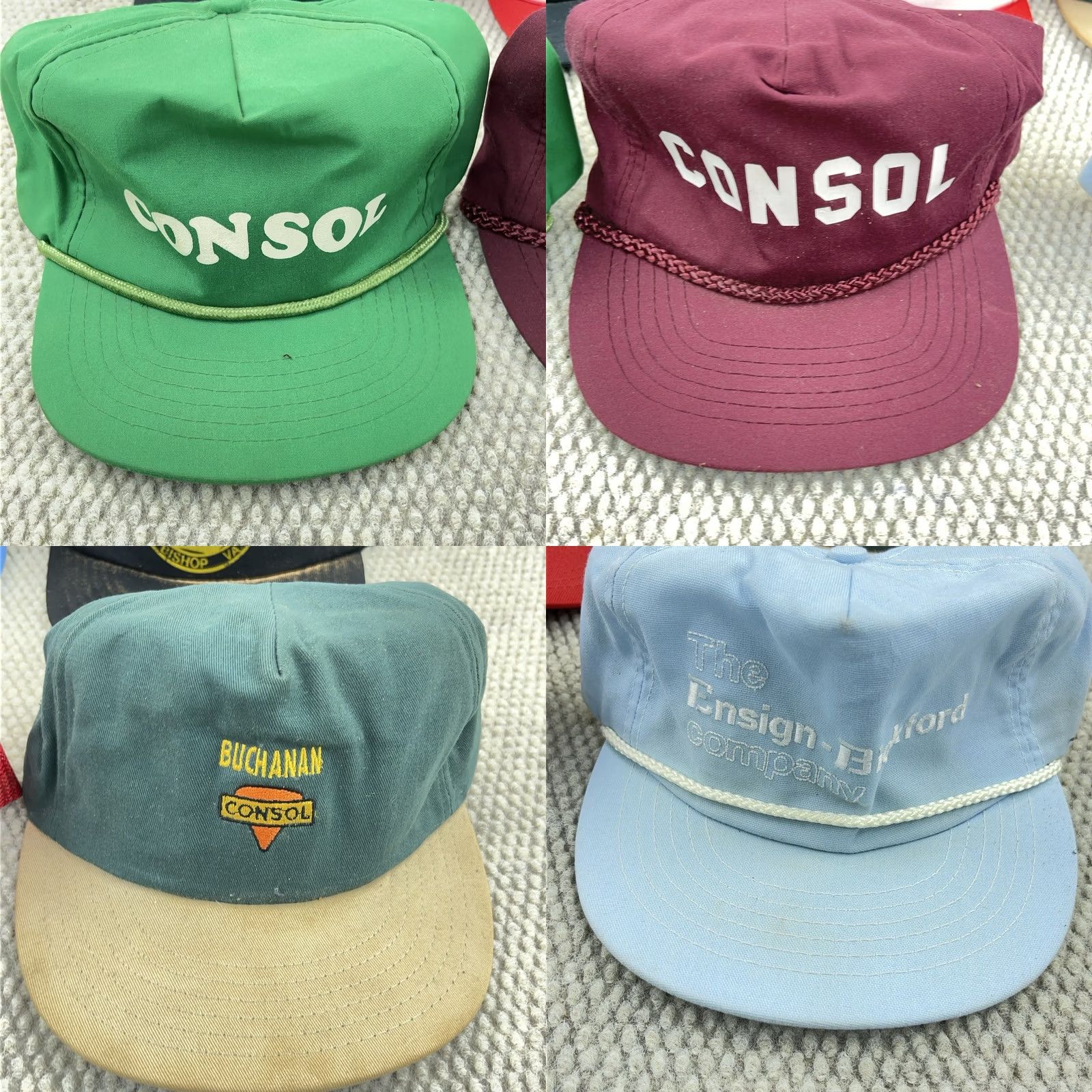 Vintage Vintage 90s Trucker Hat Lot Strap Snap Back - 80s American Advertising Size ONE SIZE - 8 Thumbnail