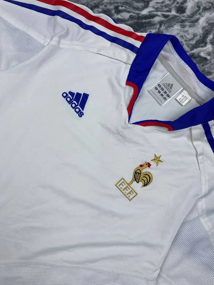 Adidas Adidas FRANCE 2004 2006 AWAY SHIRT Soccer Jersey Size US S / EU 44-46 / 1 - 2 Thumbnail