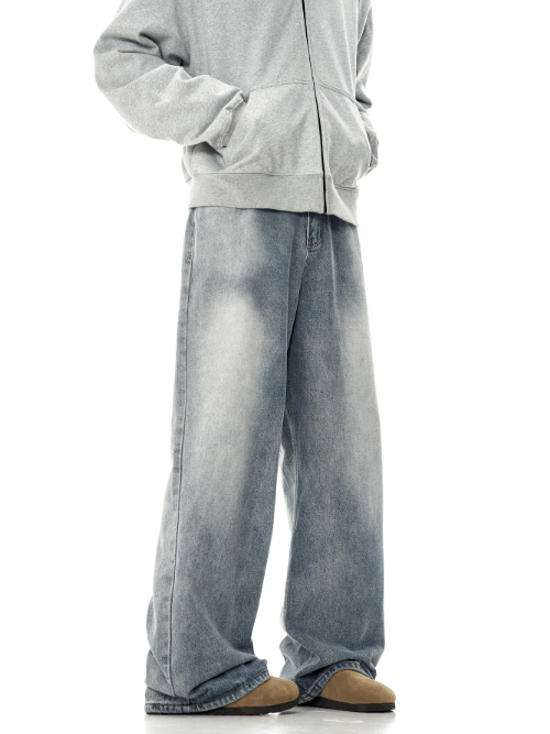 Japanese Brand American cow retro trend washed simple loose jeans Size US 32 / EU 48 - 3 Thumbnail