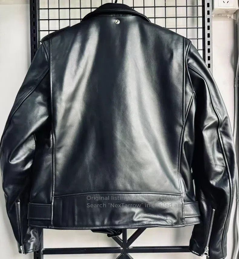 Other Cotton motorcycle cowhide jacket Size US S / EU 44-46 / 1 - 2 Thumbnail
