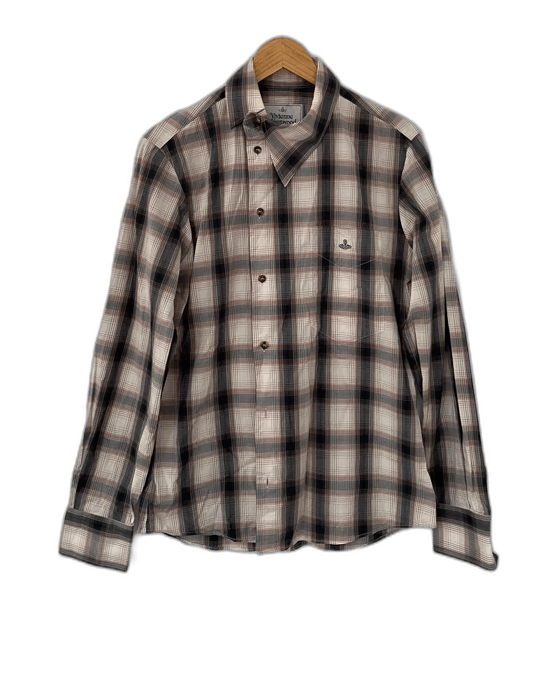Vivienne Westwood Vivienne Westwood Men’s Asymmetrical Plaid Shirt Size M / US 6-8 / IT 42-44 - 7 Thumbnail