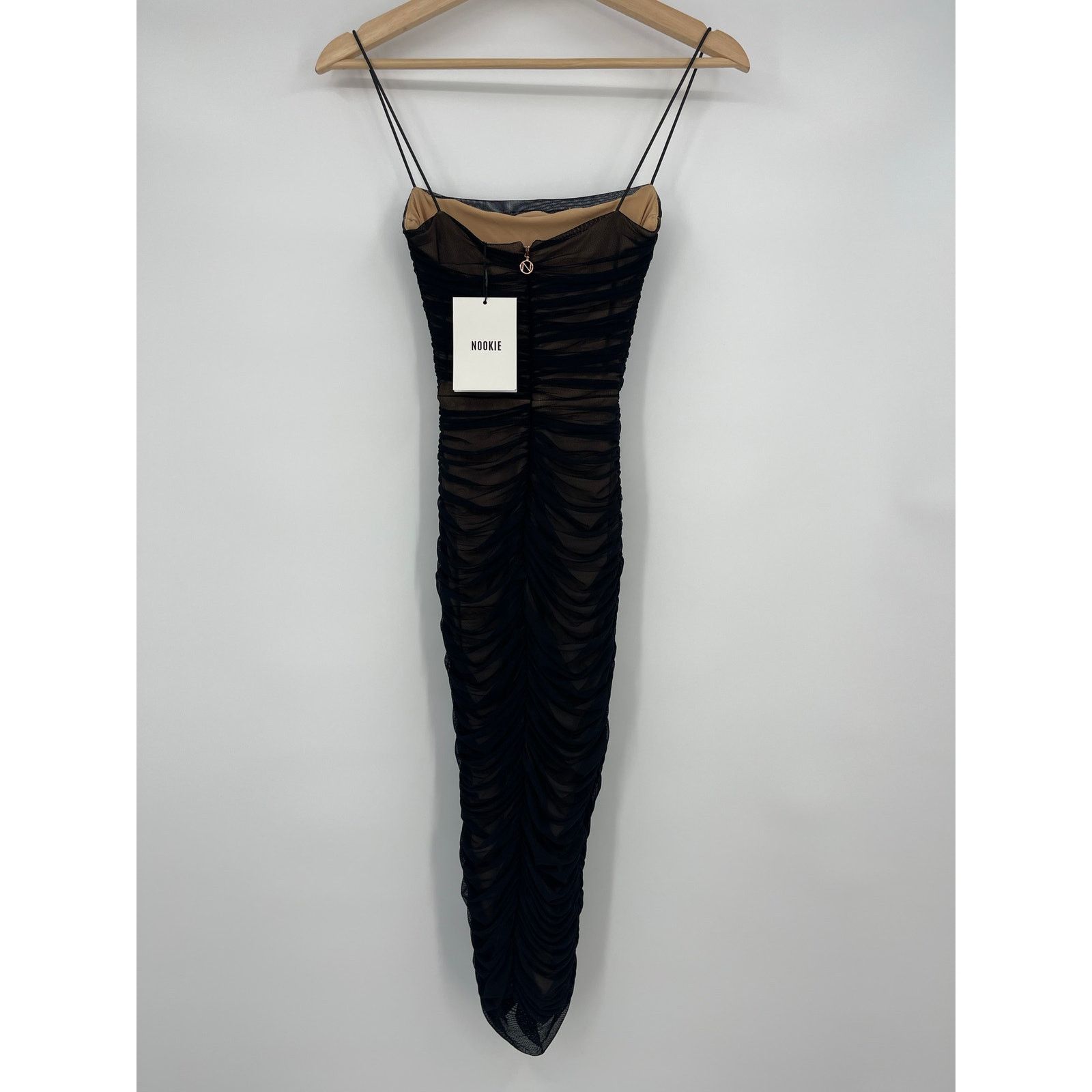 Other Nookie | NWT Mecca Midi Dress Black Mesh Bodycon LBD XS Size XS / US 0-2 / IT 36-38 - 5 Thumbnail