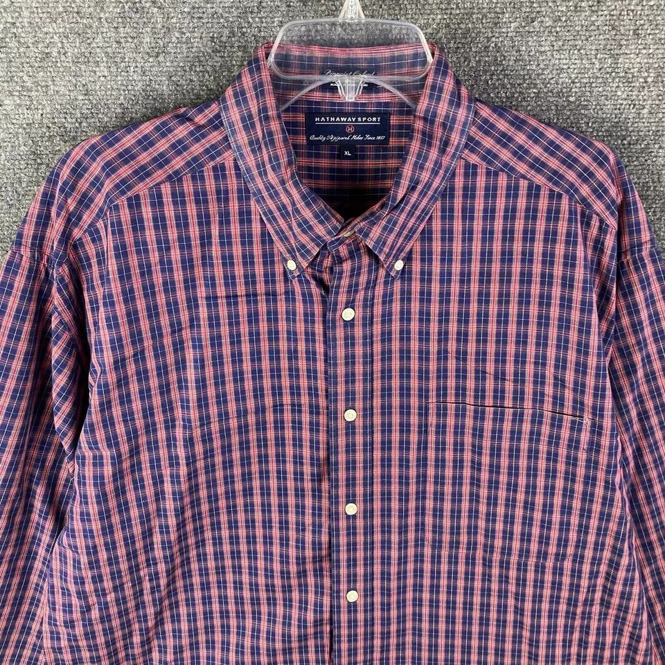Other Hathaway Sport Button Down Shirt Men's XL Pinpoint Oxford Size US XL / EU 56 / 4 - 2 Thumbnail
