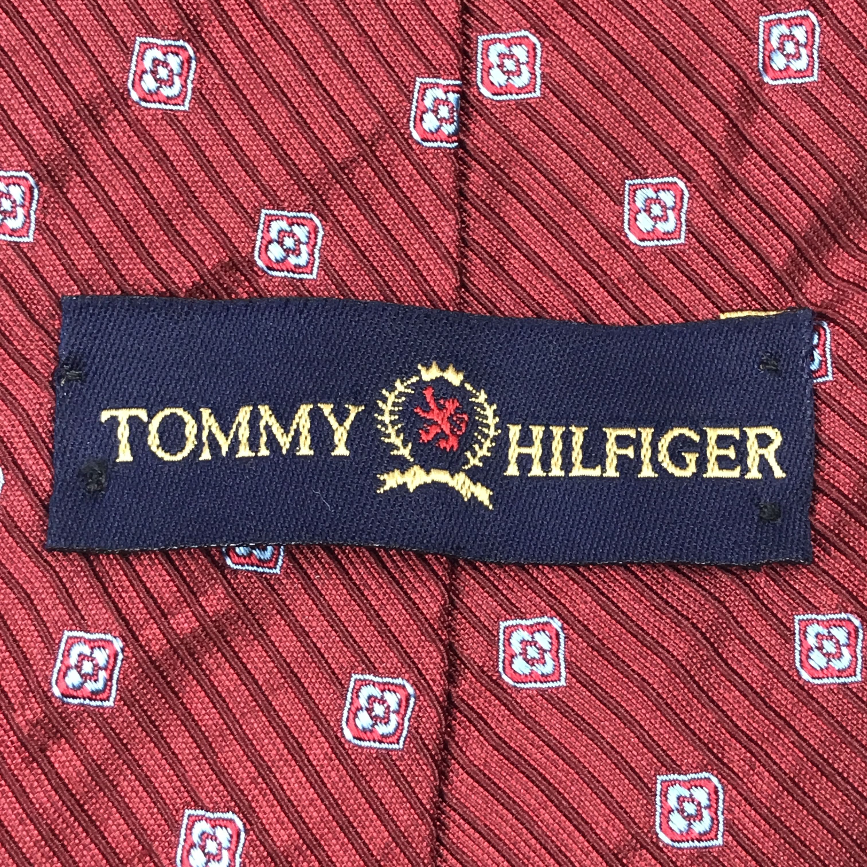 Designer × Tommy Hilfiger × Vintage Vintage Tommy Hilfiger Silk Necktie Size ONE SIZE - 8 Thumbnail