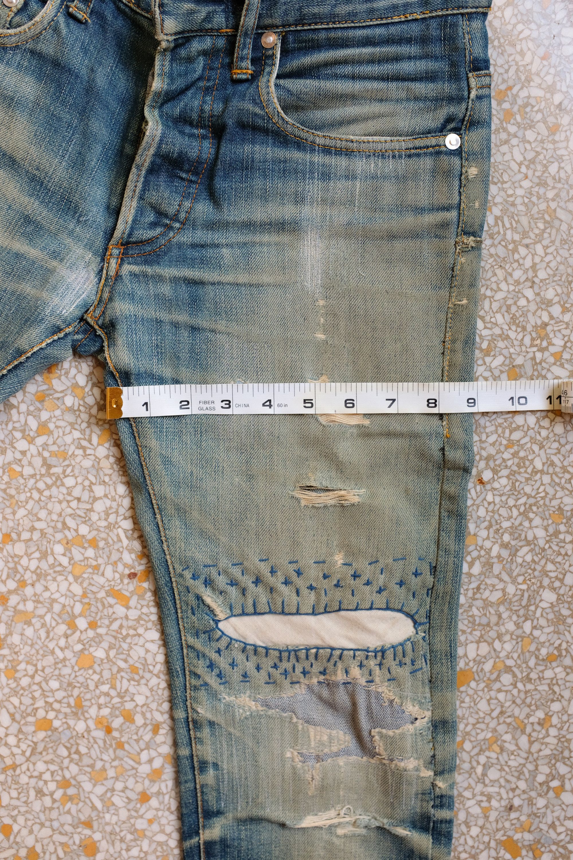 Dior Dior Homme MIJ Jeans Thrashed Repaired Hedi Slimane Size US 26 / EU 42 - 7 Thumbnail