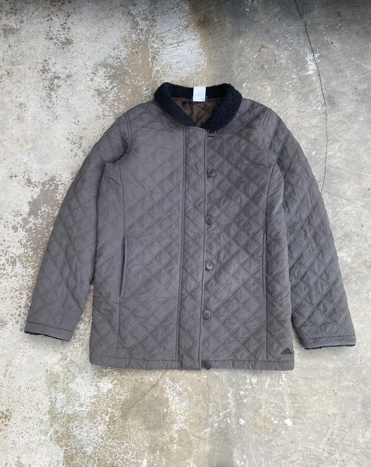 Adidas Vintage Adidas Quilted Jacket Size US M / EU 48-50 / 2 - 1 Thumbnail