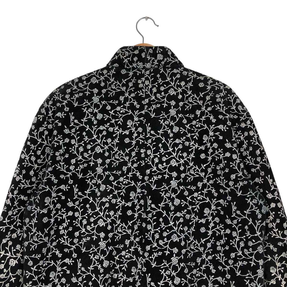 Japanese Brand × Vintage 📌Vintage Leather Jacket Floral Full Print Issey Miyake Size US M / EU 48-50 / 2 - 10 Thumbnail