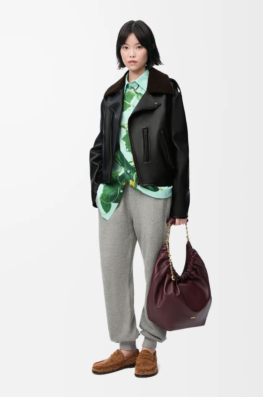 Loewe o1loc1c0525 Biker Jacket In Nappa Lambskin in Black Size M / US 6-8 / IT 42-44 - 2 Thumbnail