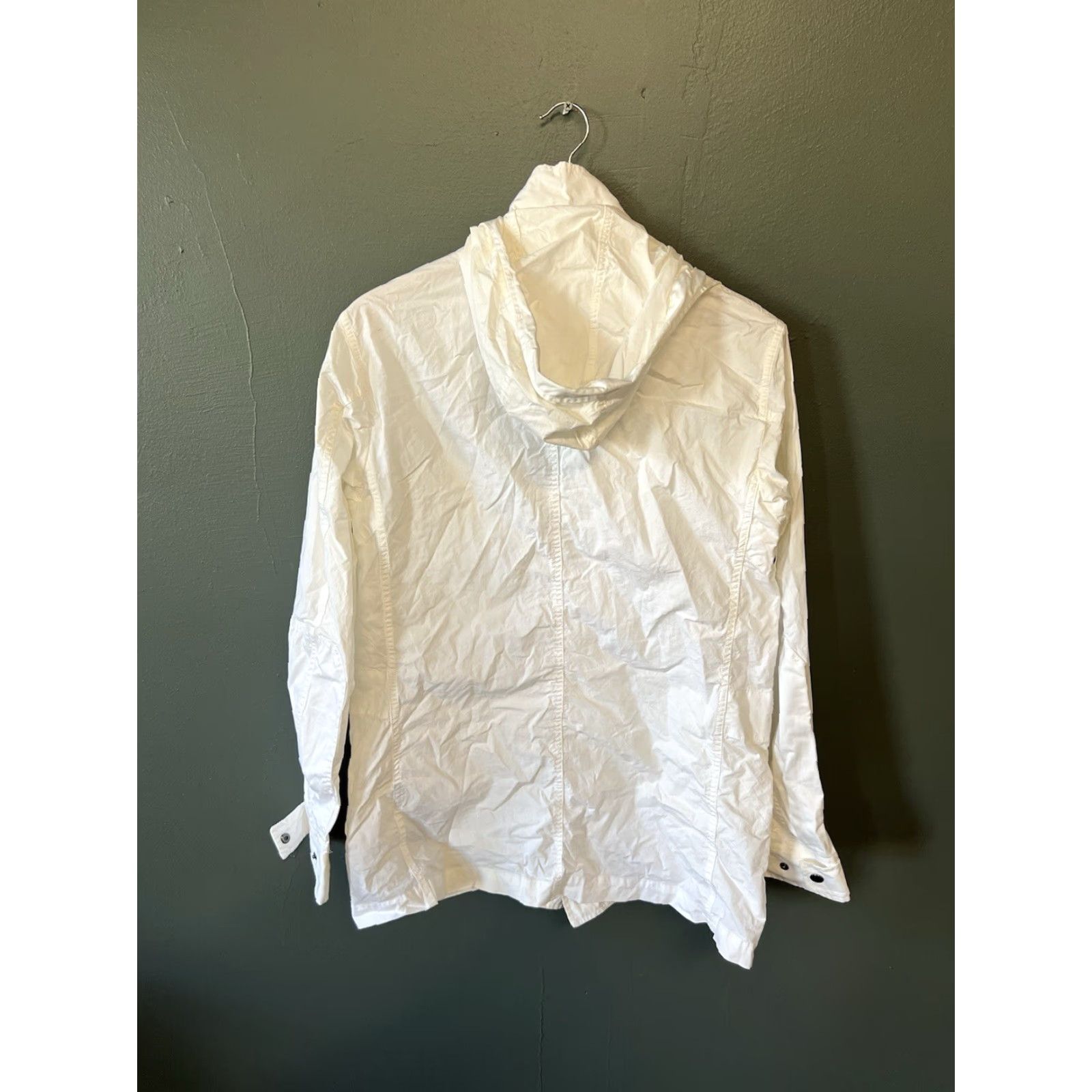 Uniqlo VINTAGE Uniqlo x Jill Sander Jacket Unisex Adults Size M White Full Zip Hooded Basic Jacket Mens Womens Size M / US 6-8 / IT 42-44 - 2 Thumbnail