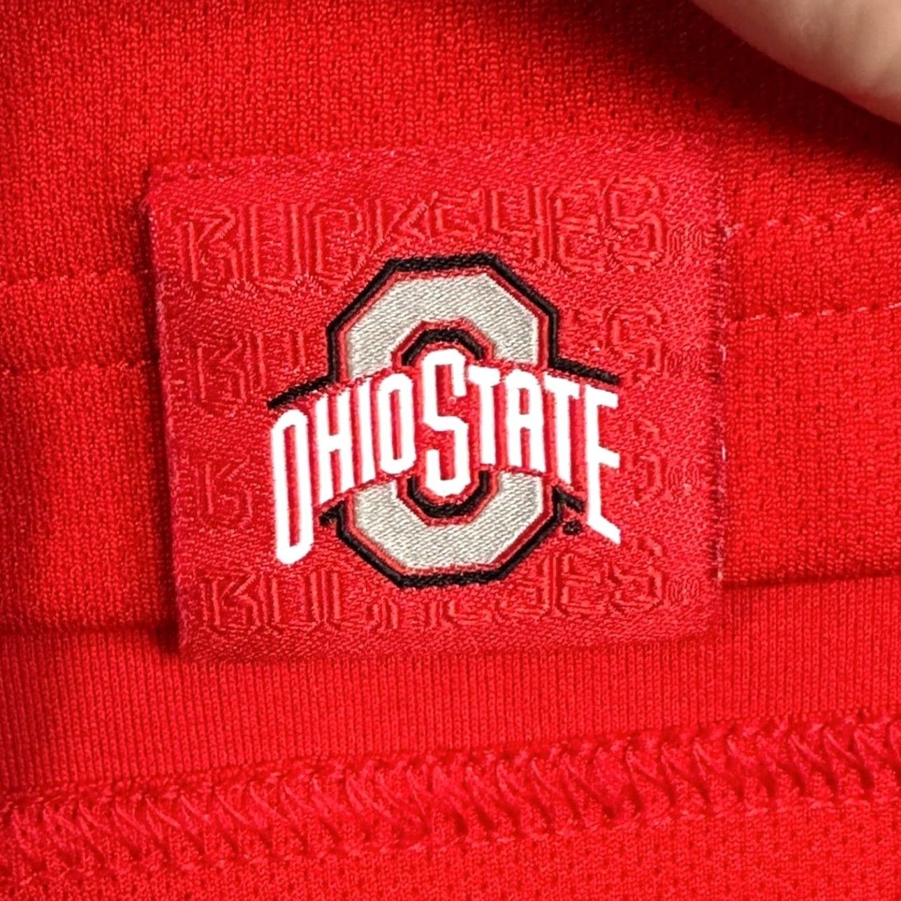 Nike Nike Dri-Fit Buckeyes Polo Shirt Mens M Red Golf Performance EUC Size US M / EU 48-50 / 2 - 7 Thumbnail