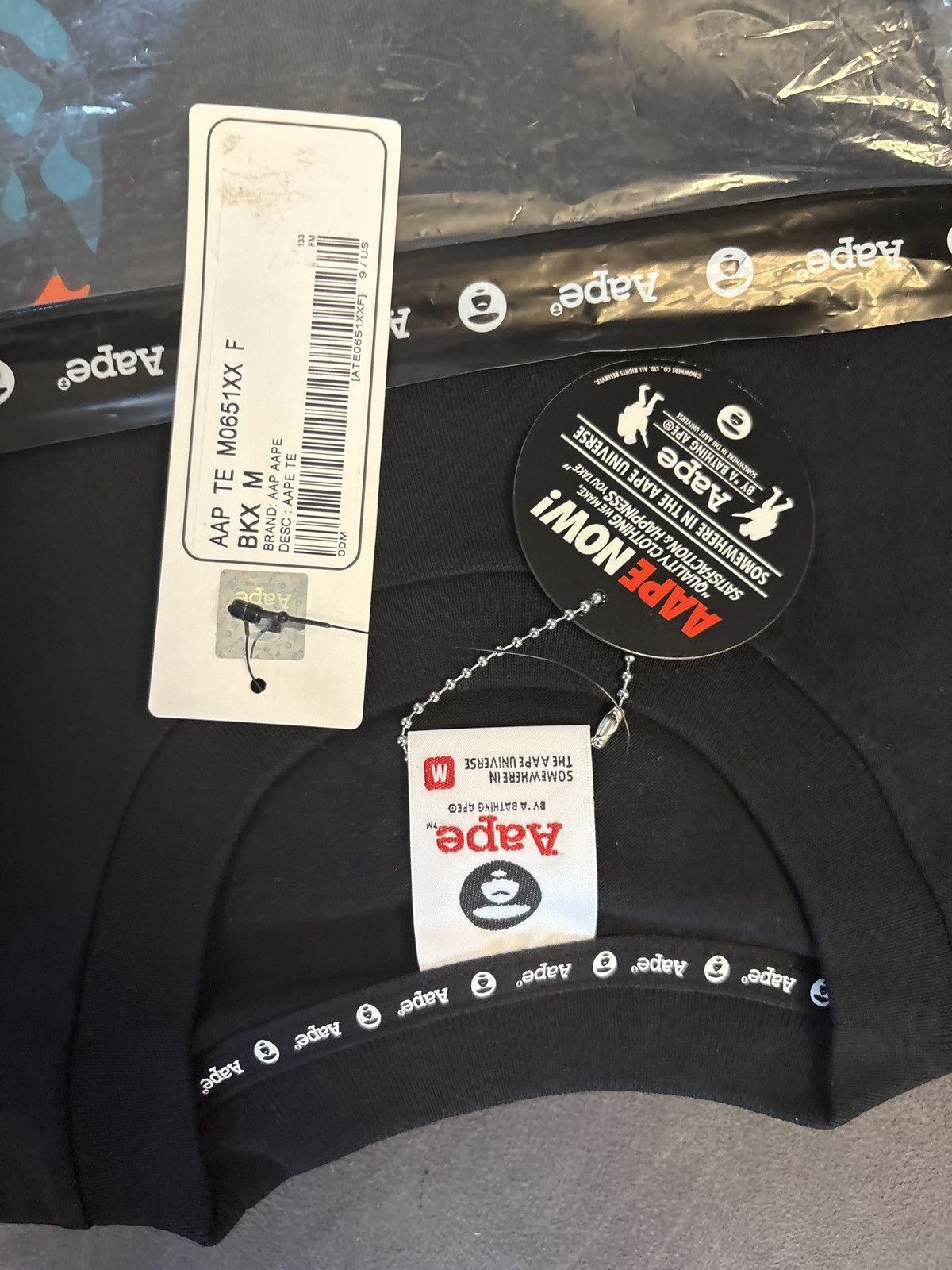 Aape × Bape Aape universe tee black Size US M / EU 48-50 / 2 - 9 Thumbnail