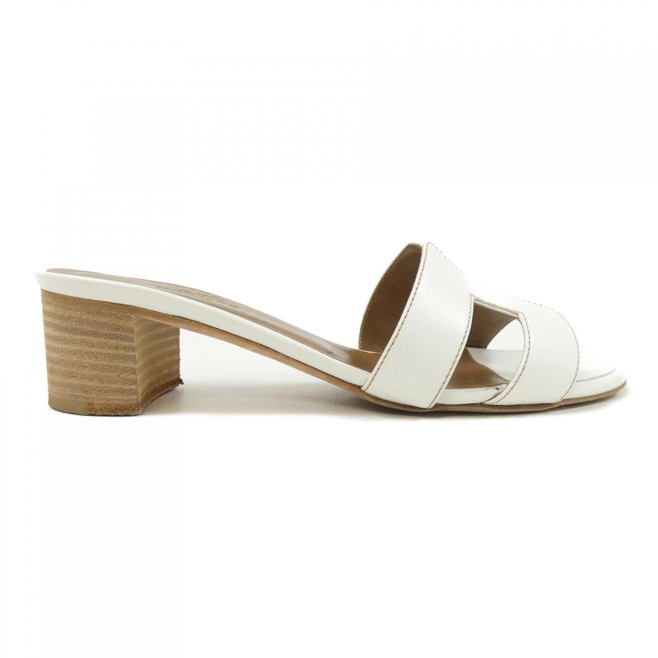 Hermes Hermès Sandal Calf Sandals Leather Shoes DUTY FREE for USA
