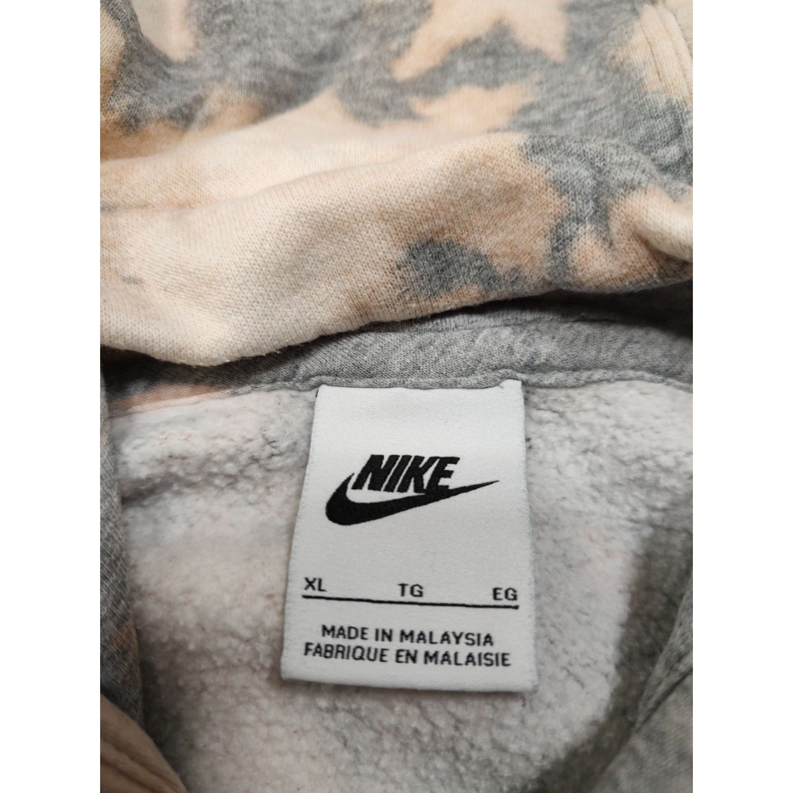 Nike Nike Sweatshirt Hoodie Mens XL Gray Tie Dye Viking 90s Hip Hop Colorful Sports Pullover Card Size US XL / EU 56 / 4 - 6 Thumbnail