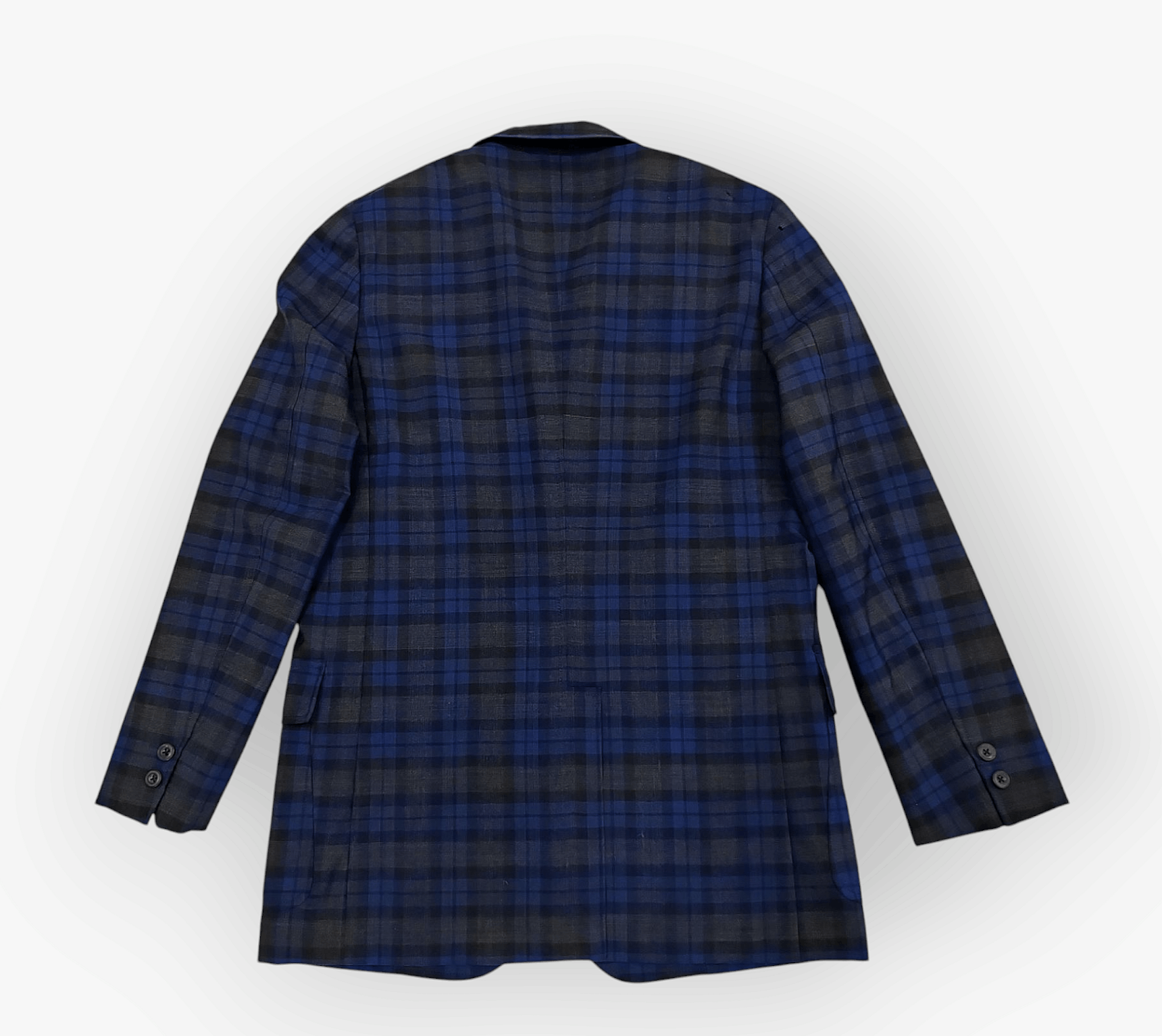 Beams Plus × Japanese Brand Beams Japanese Fabric 3 Button/Pocket Striped Design Navy Size 38L - 4 Thumbnail