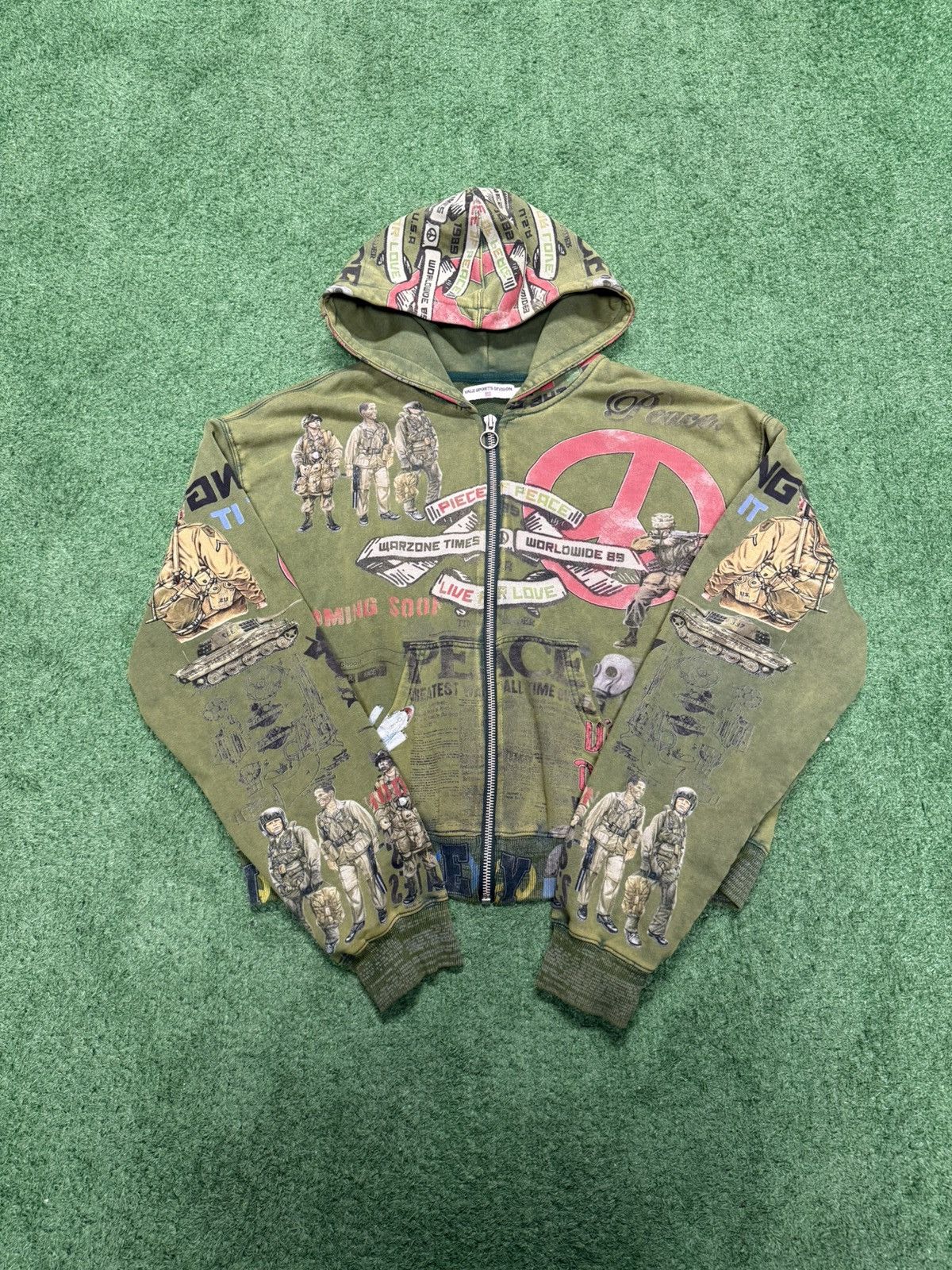 Vale Vale peace in war zip up Size US XL / EU 56 / 4 - 1 Thumbnail
