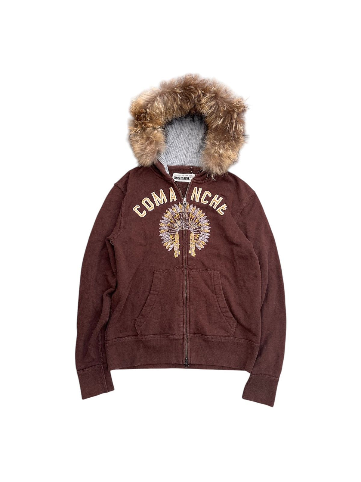 If Six Was Nine JAPANESE Y2K FUR HOODIE BACK NUMBER PUNK KMRII LGB VKEI Size US S / EU 44-46 / 1 - 1 Thumbnail