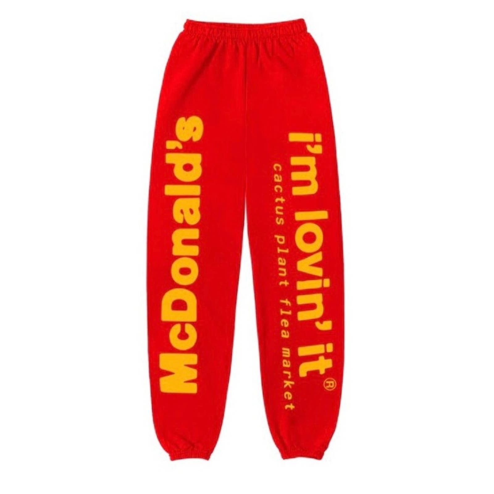 Image of Cpfm X Mcdonald’S Drive-Thru Sweatpants Tomato Size M in Red, Men's