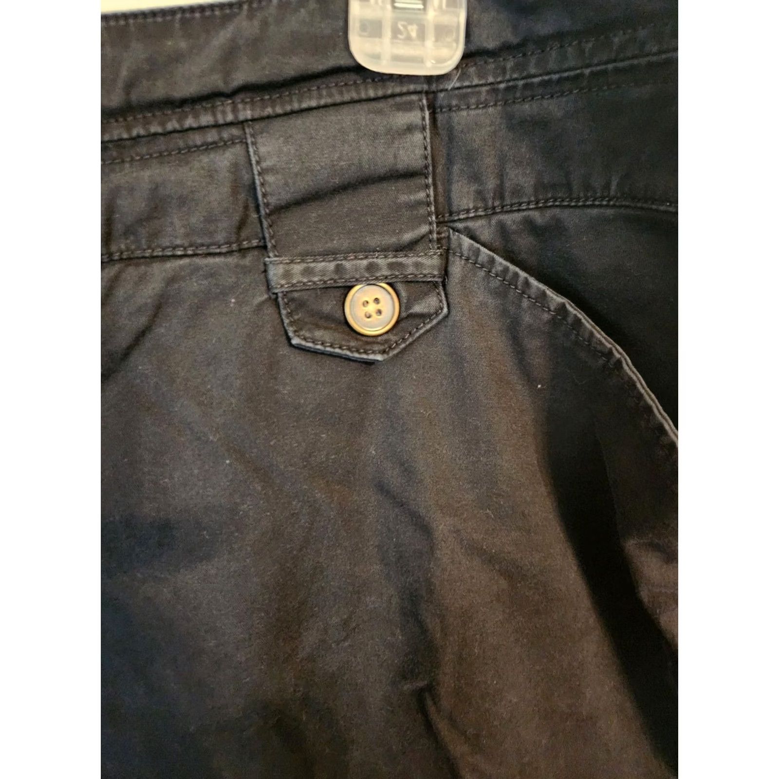 Vintage Venezia Black Bermuda Casual Shorts 24 Plus Size 42" / US 20 - 3 Thumbnail