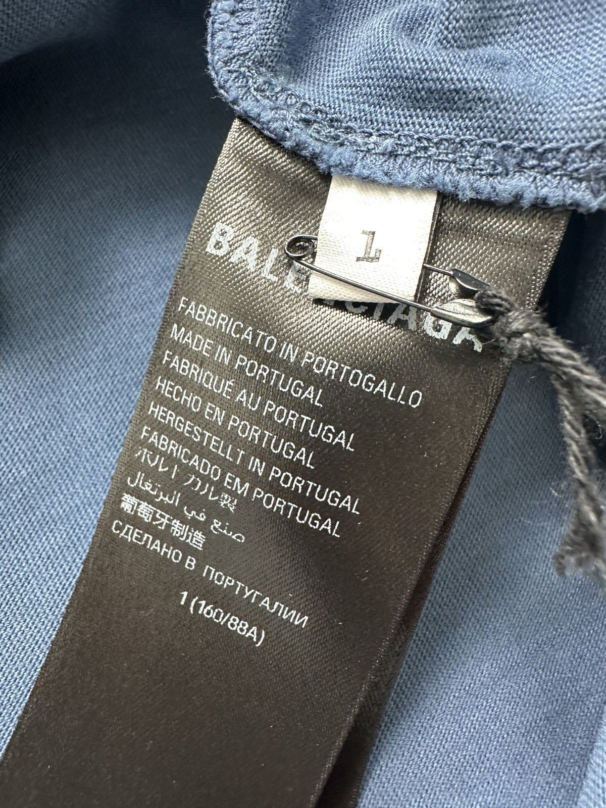 Balenciaga Balenciaga „Paris Moon“ shirt faded blue Sz1 NEW Size US S / EU 44-46 / 1 - 7 Thumbnail