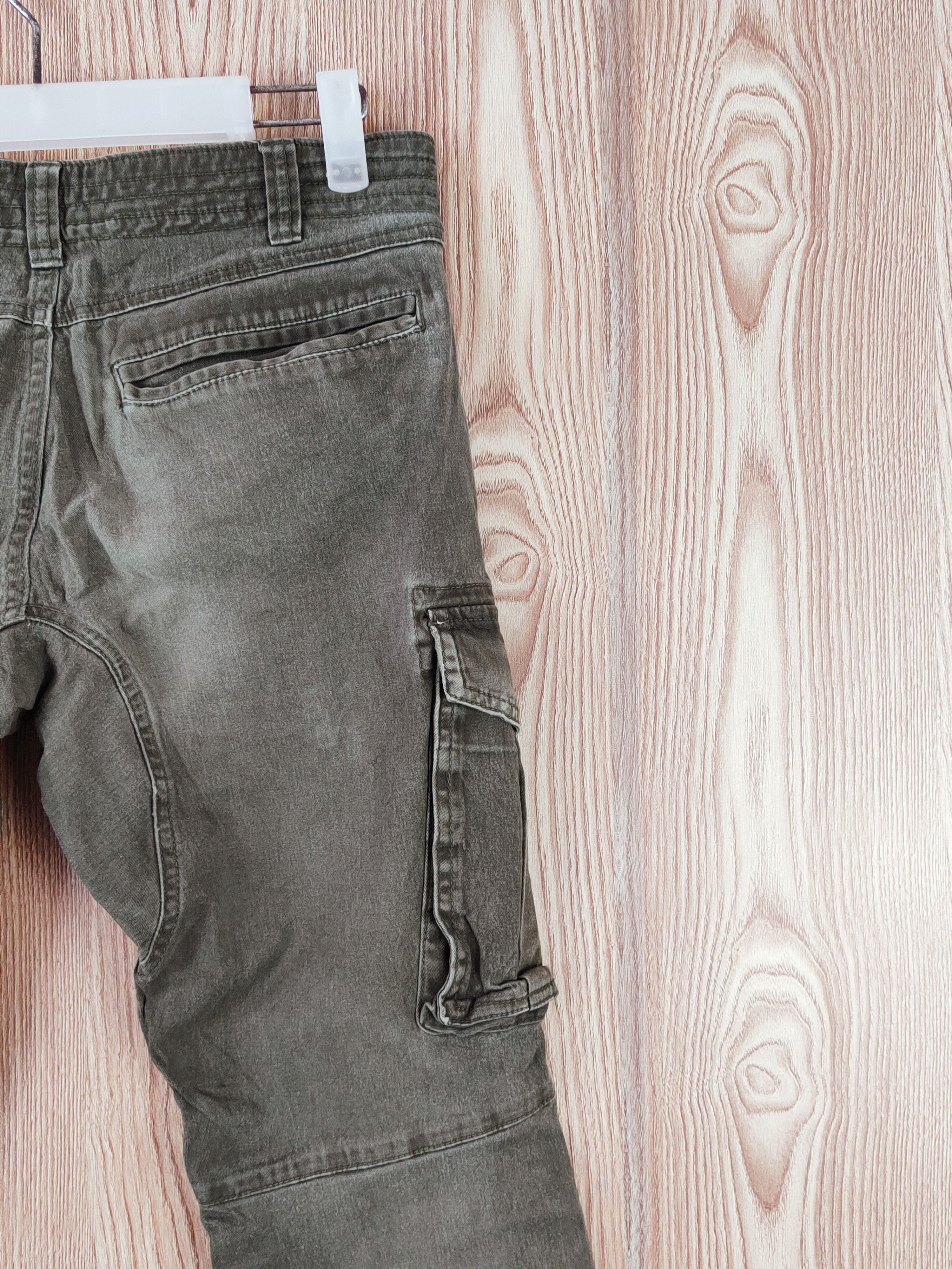 Japanese Brand Geride Olive Multipocket Tactical Cargo Pants #W902 Size US 31 - 10 Thumbnail