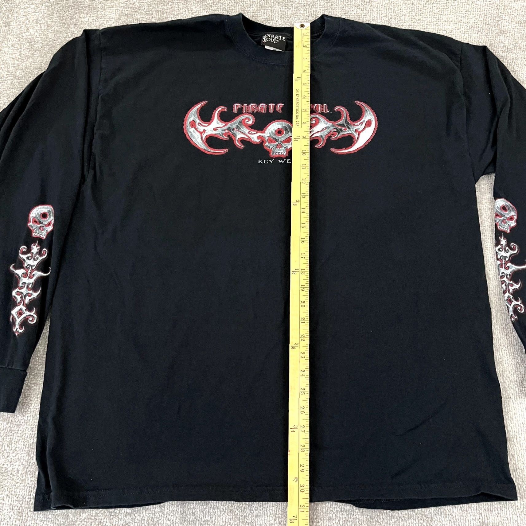 Vintage VINTAGE Pirate Soul KEY WEST Shirt Mens 2XL Black Skull Biker Grunge Y2K Florida Museum Shirt? Size US XXL / EU 58 / 5 - 5 Thumbnail