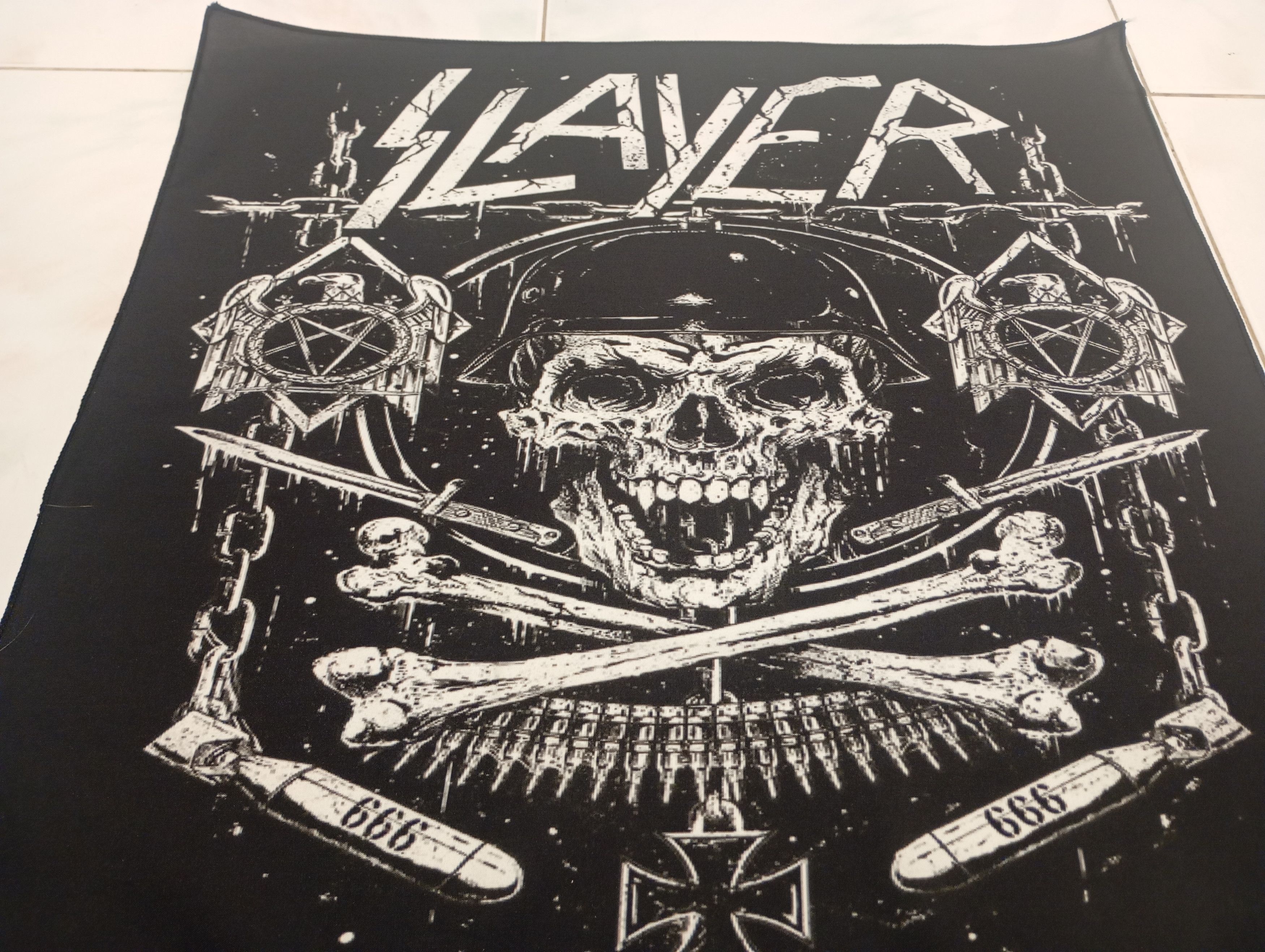 Band Tees Skulls Bandana Handkerchief slayer Size ONE SIZE - 3 Thumbnail