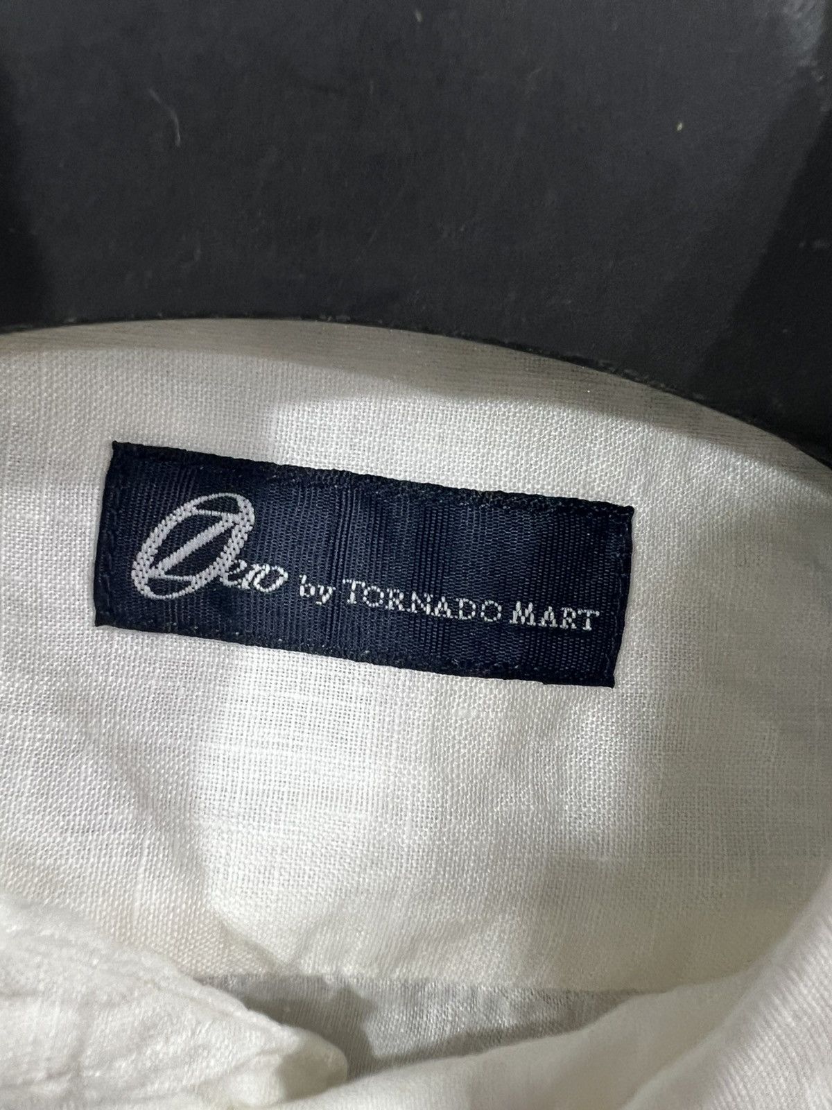Tornado Mart Tornado Mart Linen White Shirt Size US M / EU 48-50 / 2 - 7 Thumbnail
