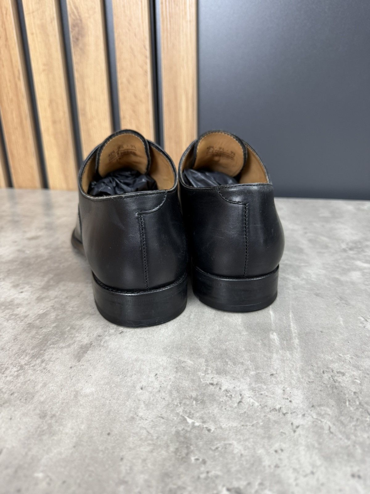 Suitsupply SuitSupply Black Cap Toe Oxford Shoes Leather Size 42 1/2 Size US 9.5 / EU 42-43 - 7 Thumbnail
