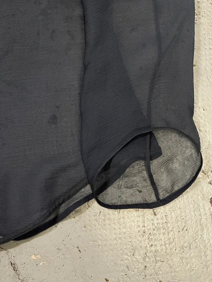 Giorgio Armani Giorgio Armani Blue Grey Gradient Clear Shirt & Skirt Organza Set Size S / US 4 / IT 40 - 11 Thumbnail