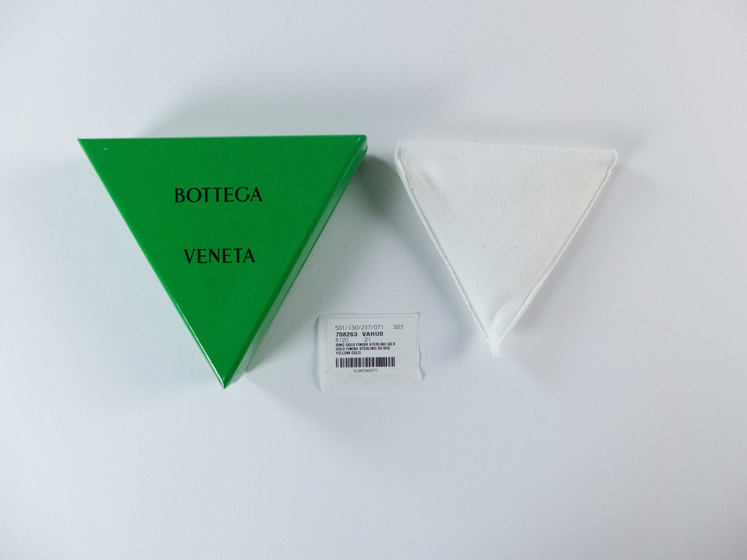 Bottega Veneta BOTTEGA VENETA gold plated Sterling silver chain ring 21 q Size ONE SIZE - 11 Thumbnail