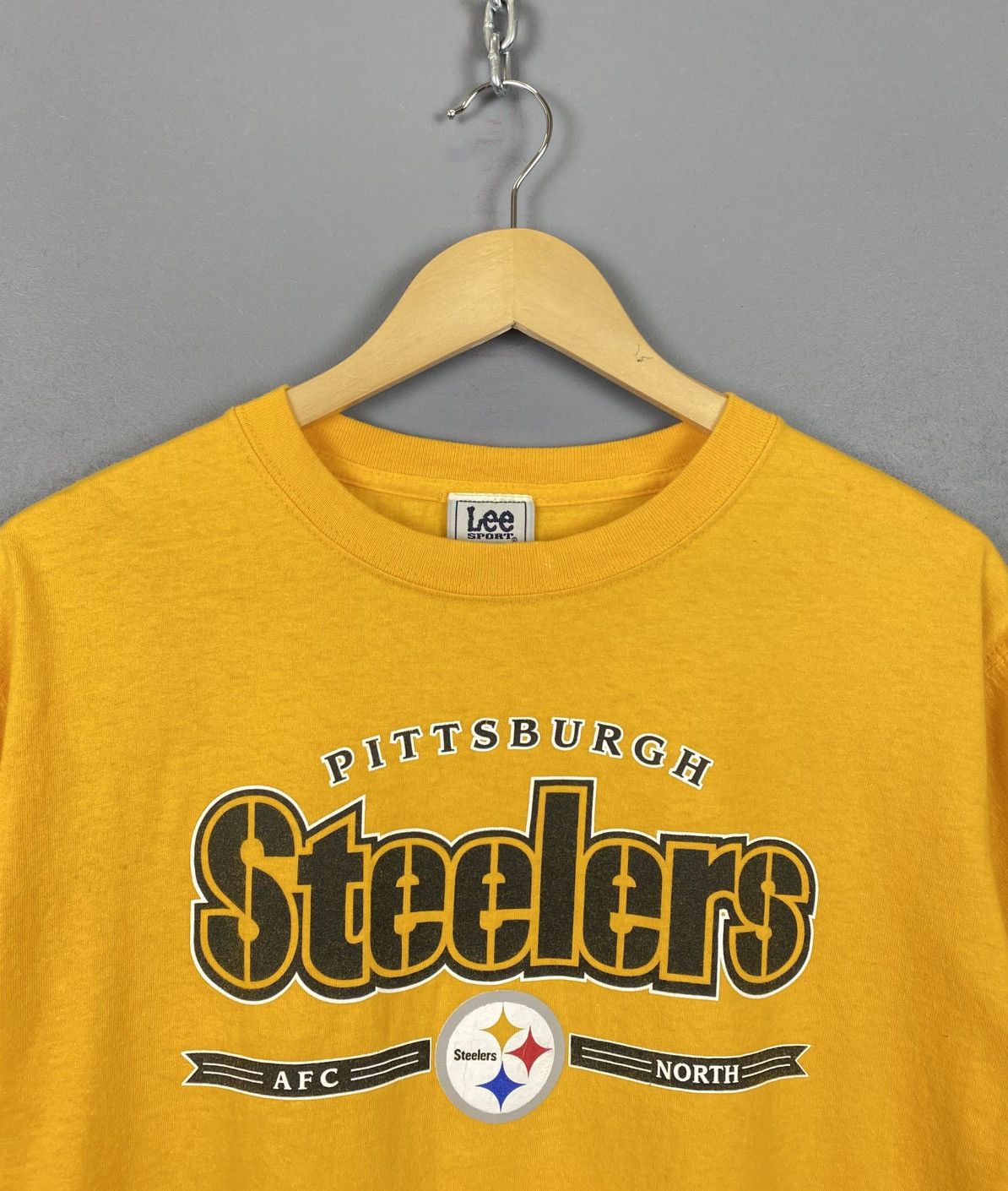 NFL Vintage Lee Sport NFL Pittsburgh Steelers T-Shirt 90s Yellow Size US M / EU 48-50 / 2 - 2 Thumbnail