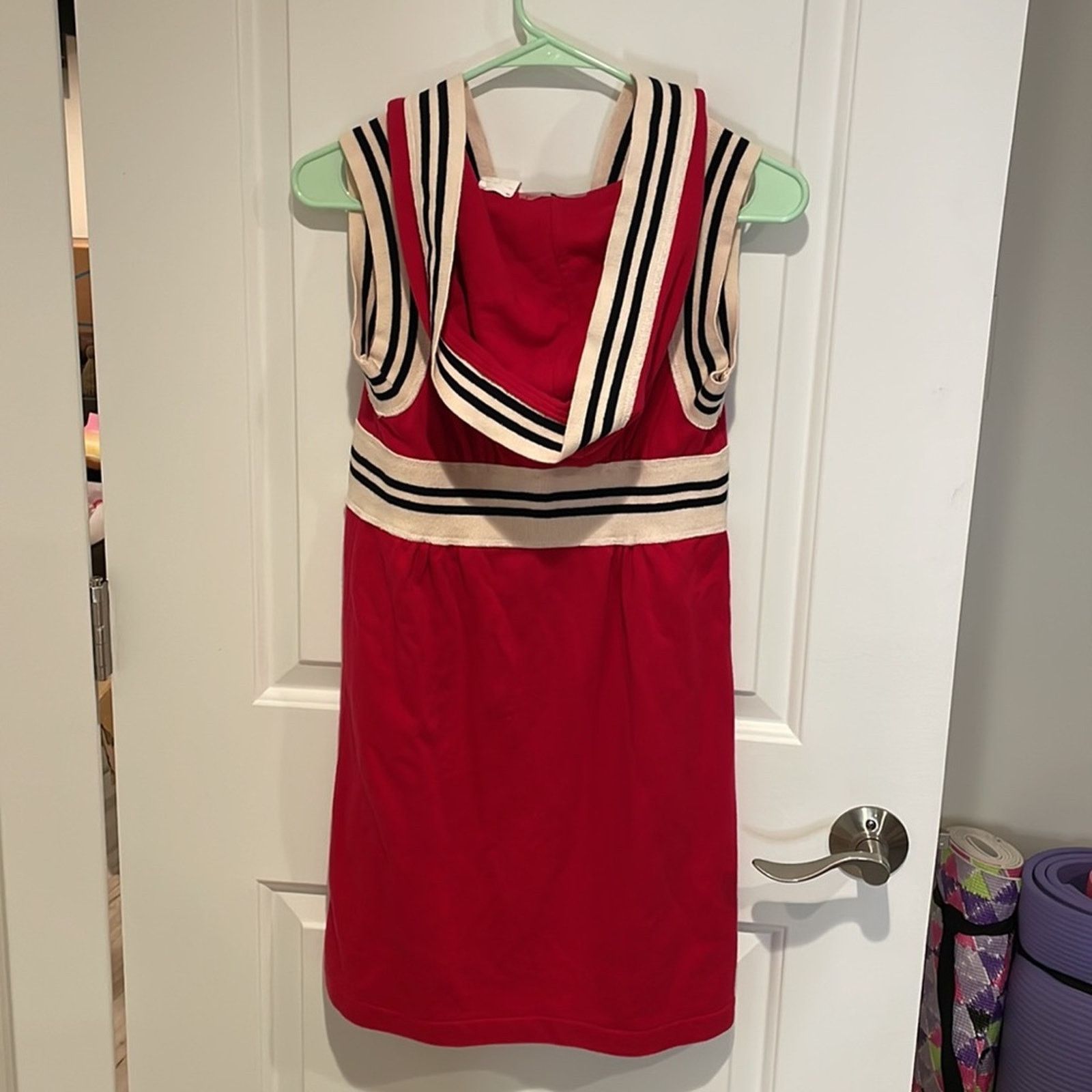 Norma Kamali Norma Kamala x Everlast red striped sleeveless zip dress S Size S / US 4 / IT 40 - 8 Thumbnail