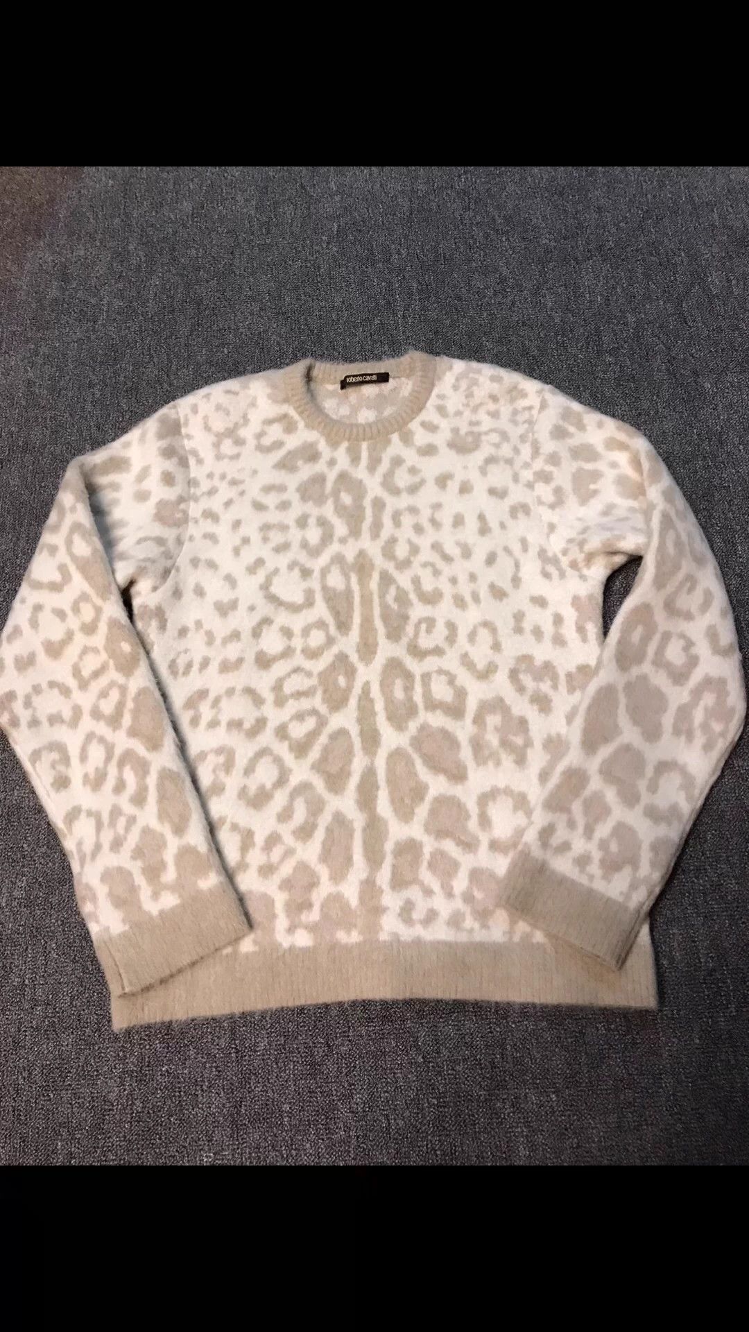 Roberto Cavalli Roberto Cavalli New Latte Wool Blend Thick M Sweater Size US M / EU 48-50 / 2 - 4 Thumbnail