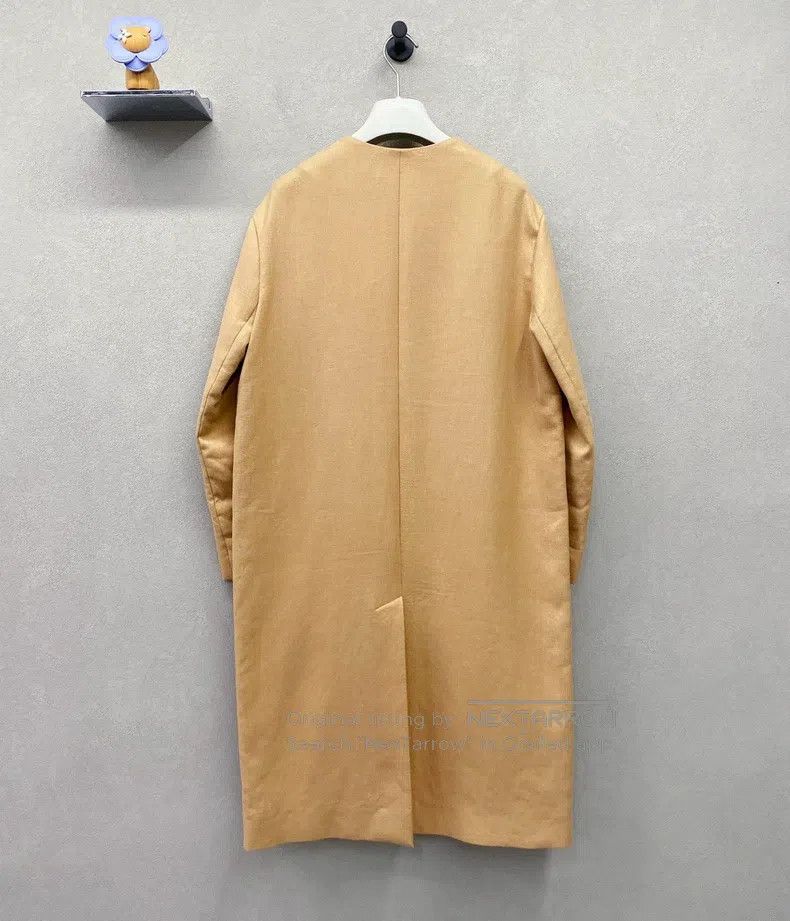 Hermes Hermes Khaki linen coat, 98% linen and 2% cotton Size XXS / US 00 / IT 34 - 2 Thumbnail